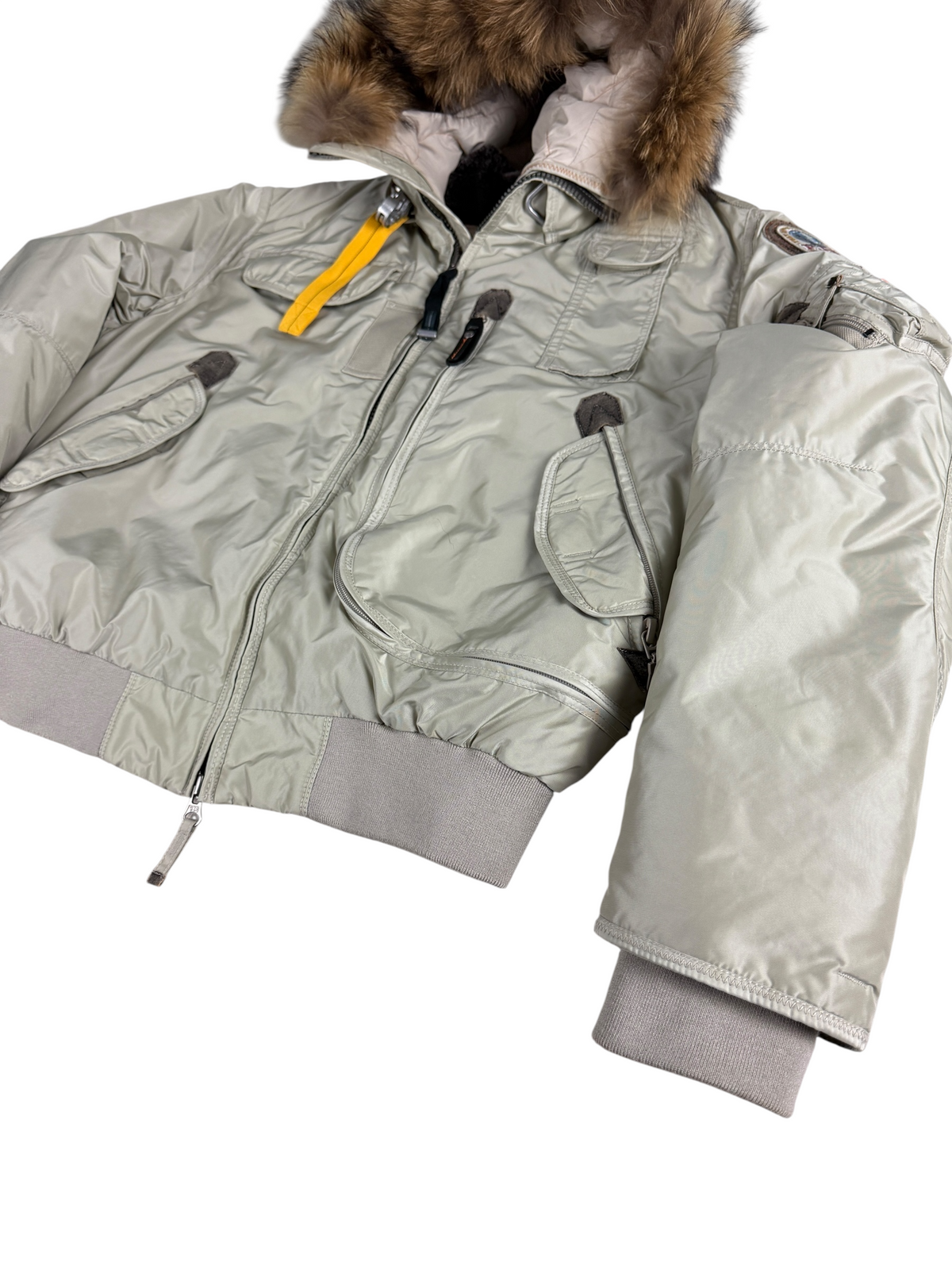 Doudoune Parajumpers crème taille XXL - Logo et étiquette