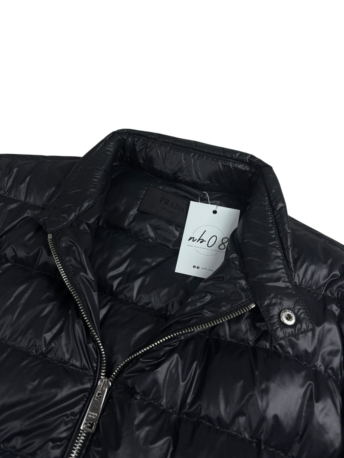 Doudoune Prada noir taille 52 - Vue côté