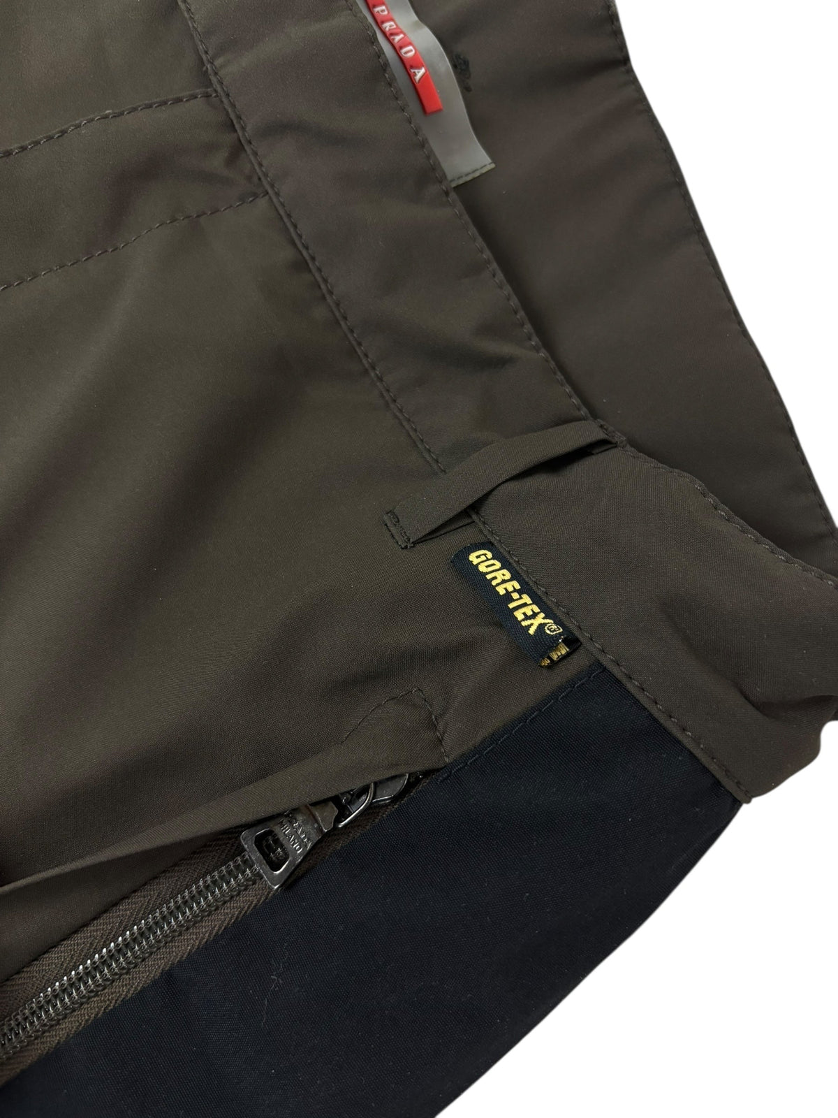 Pantalon Prada marron / noir taille 48 - vue 4