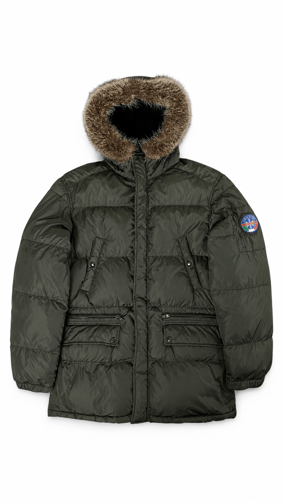 Parka Prada Active Sport kaki taille 52, seconde main authentifiée NB08 — vue 1