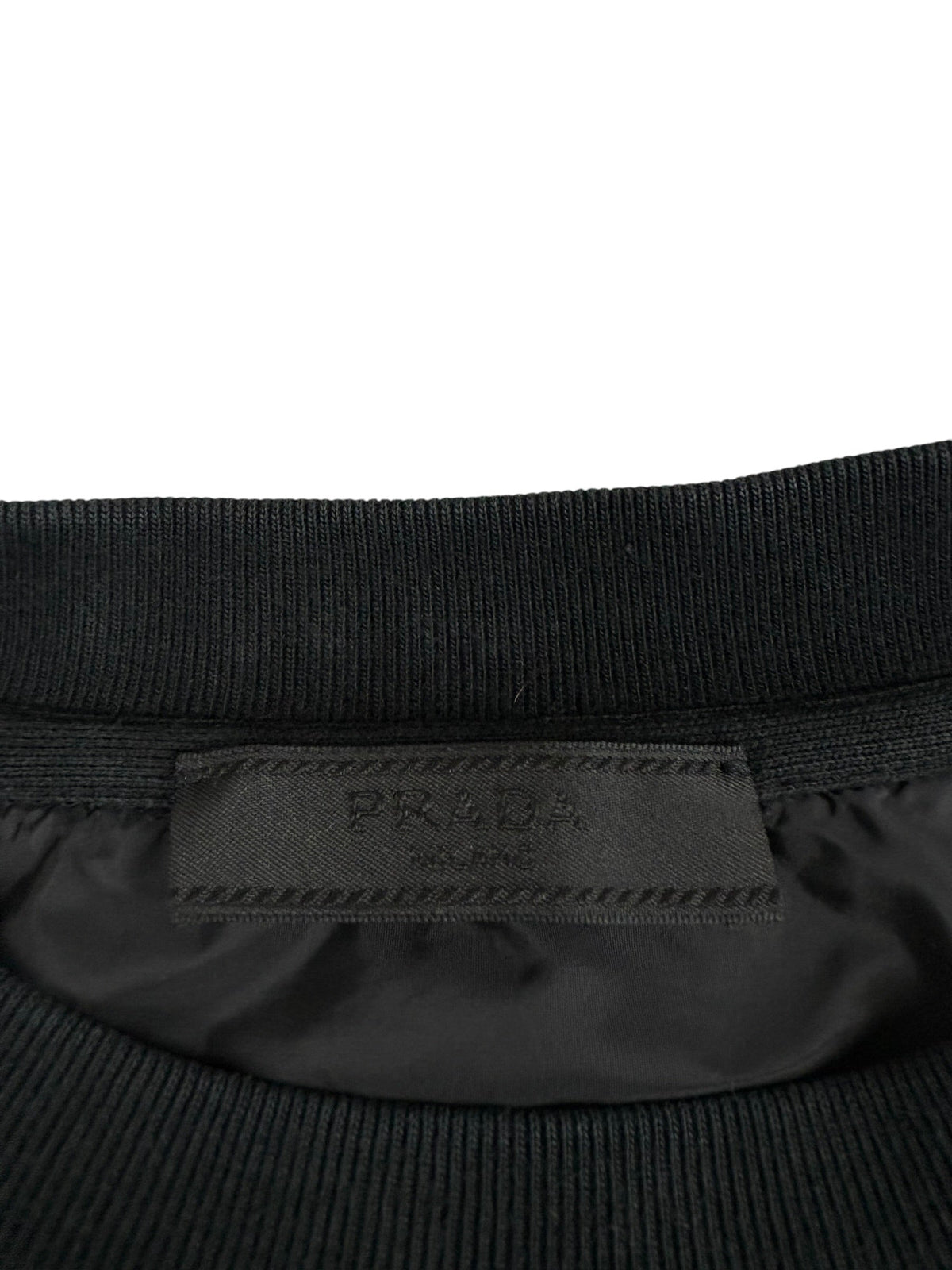 Sweat Prada noir taille L - Détail