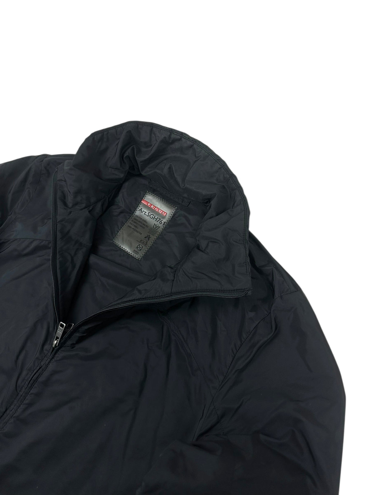 Veste Prada kaki / noir taille 48 - Détail