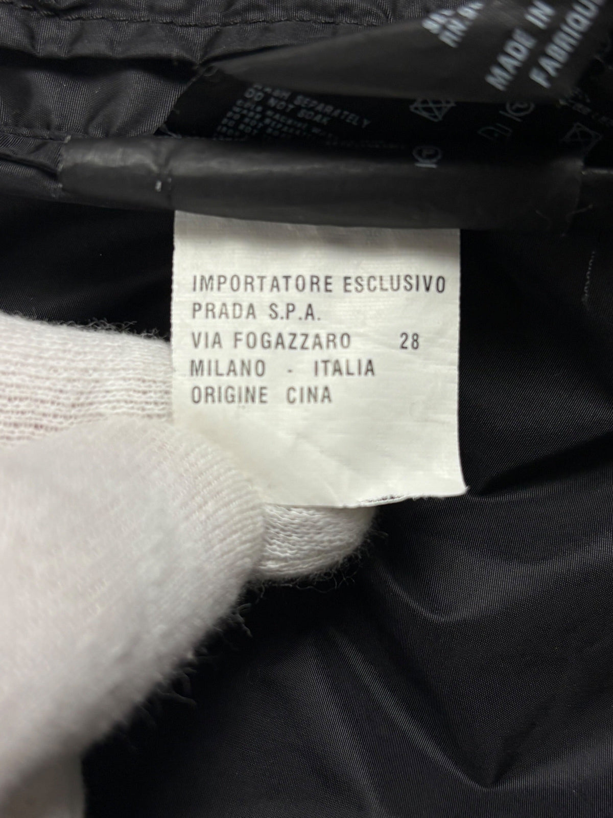 Veste Prada noir taille S - Vue côté
