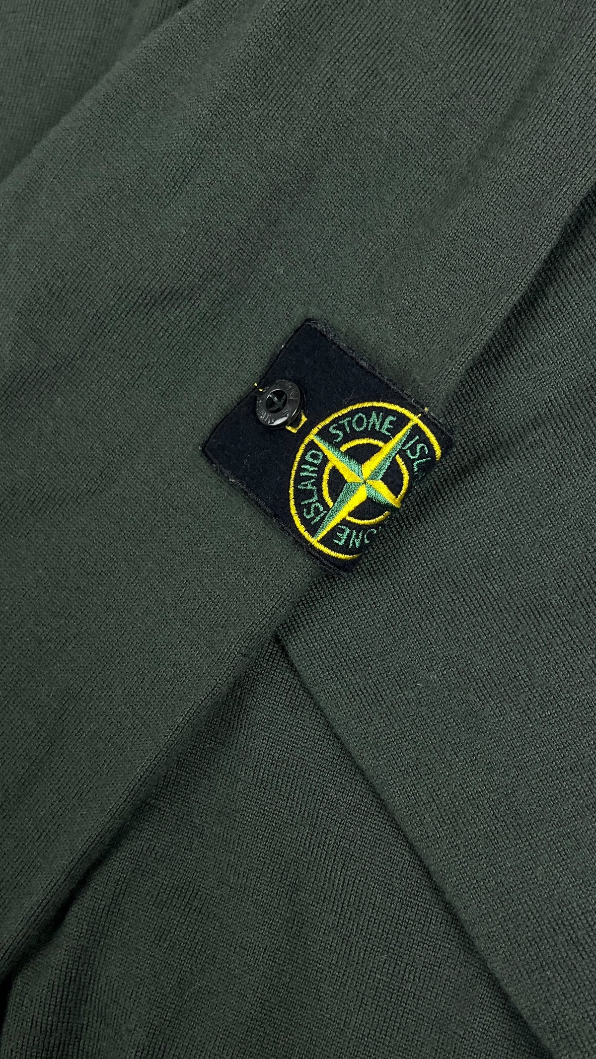 Pull Col Roulé Stone Island en Laine vert, taille XL – photo complémentaire 2 – NB08 Shop