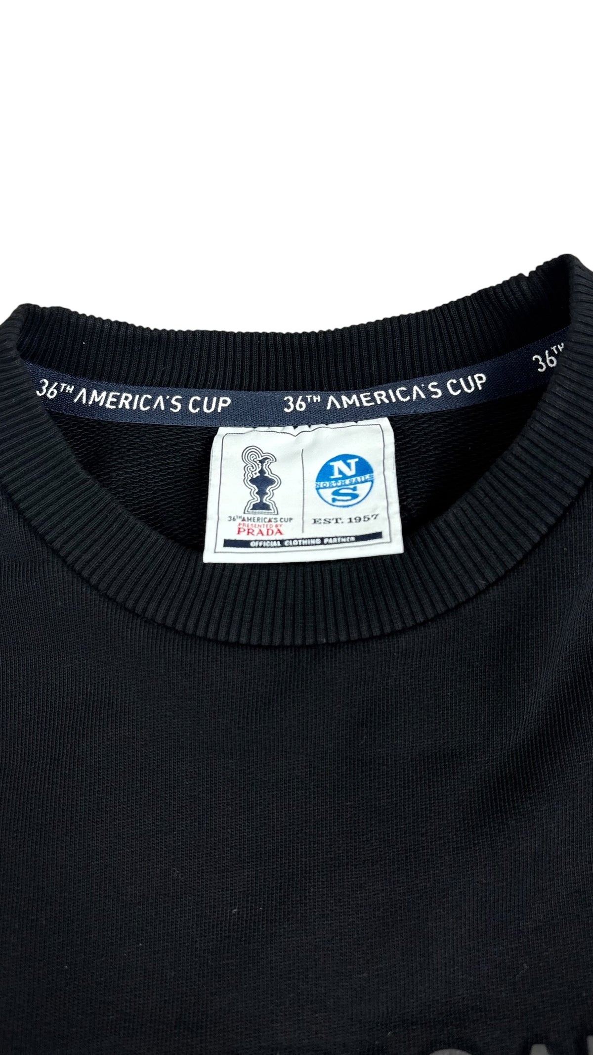 Pull Crewneck Prada 36th America's Cup noir taille XS - vue 2/3