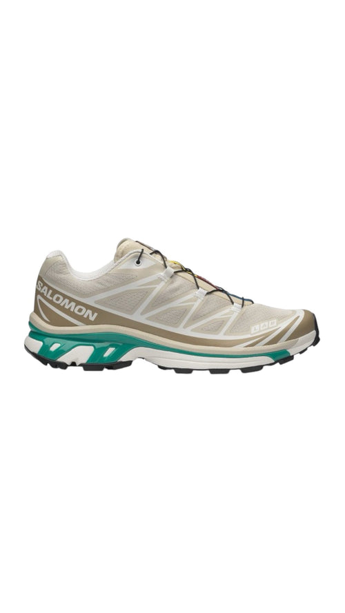 Salomon XT-6 Rainy Day Chinchilla Sneakers - Grey / Green - New