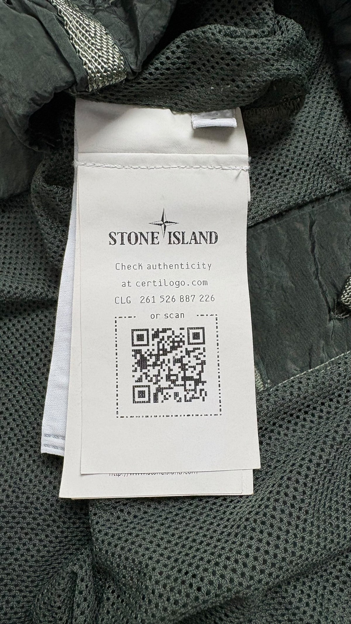 Short De Bain Stone Island Nylon Métal kaki Collection 2026 - vue 4/4
