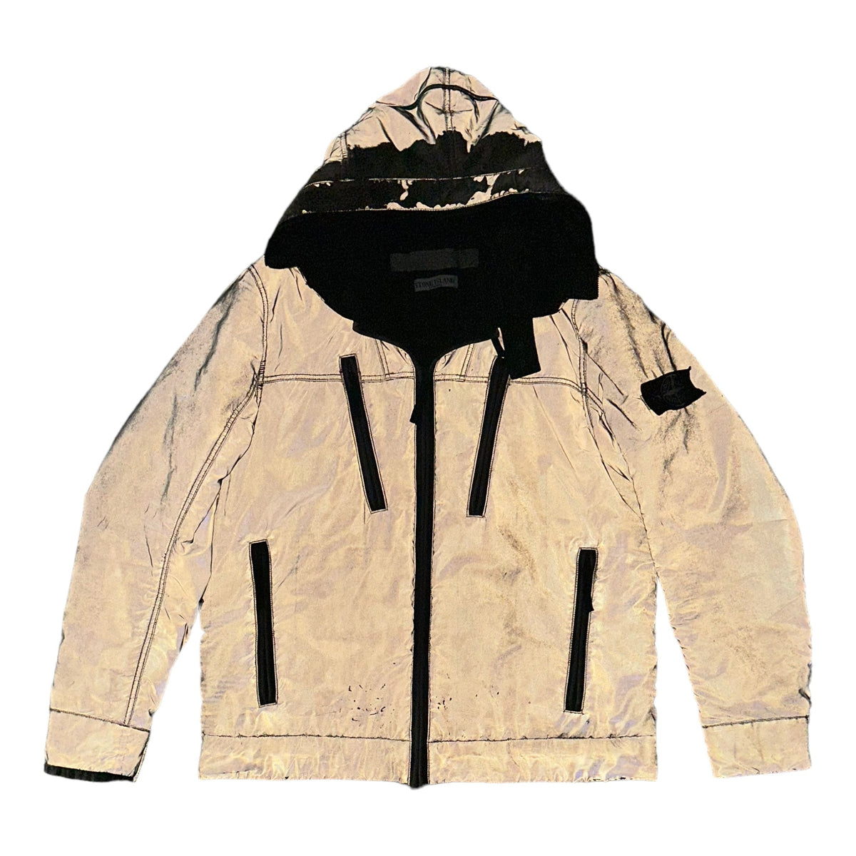DOUDOUNE À CAPUCHE STONE ISLAND LIQUID REFLECTIVE - NB08