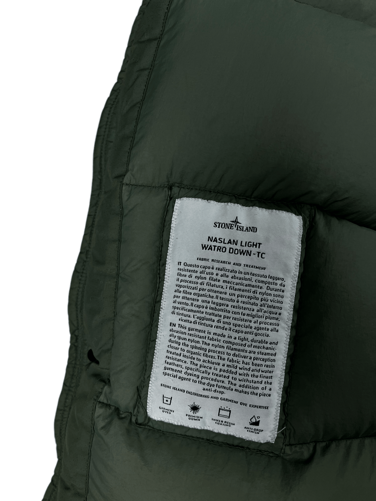 DOUDOUNE STONE ISLAND NASLAN LIGHT WATRO DOWN - TC - NB08 SHOP