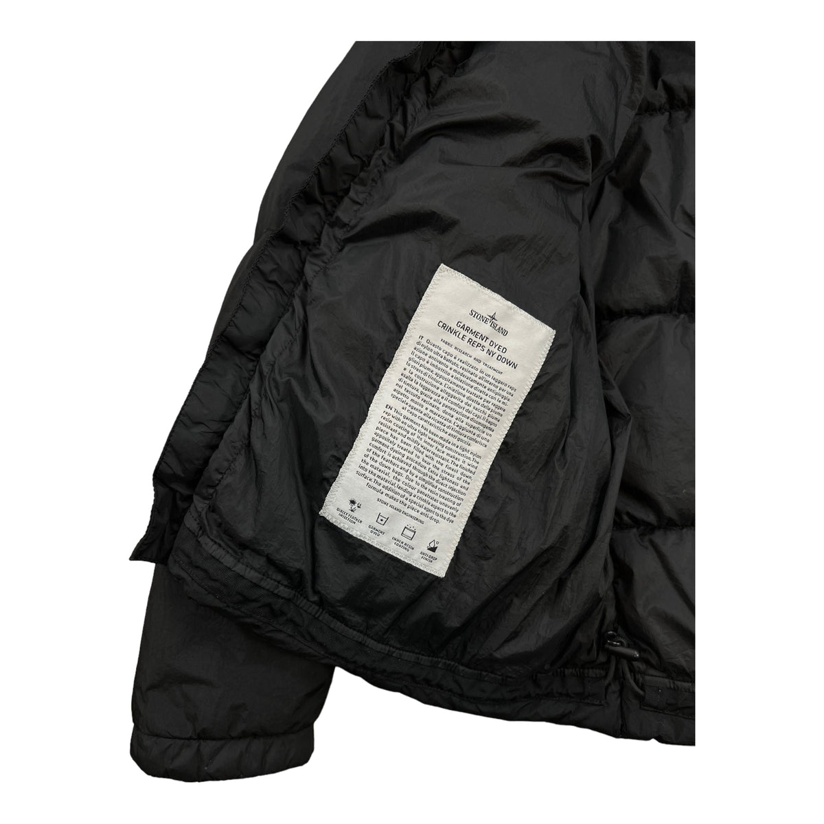 DOUDOUNE STONE ISLAND GARMENT DYED CRINKLE REPS NY DOWN - NB08