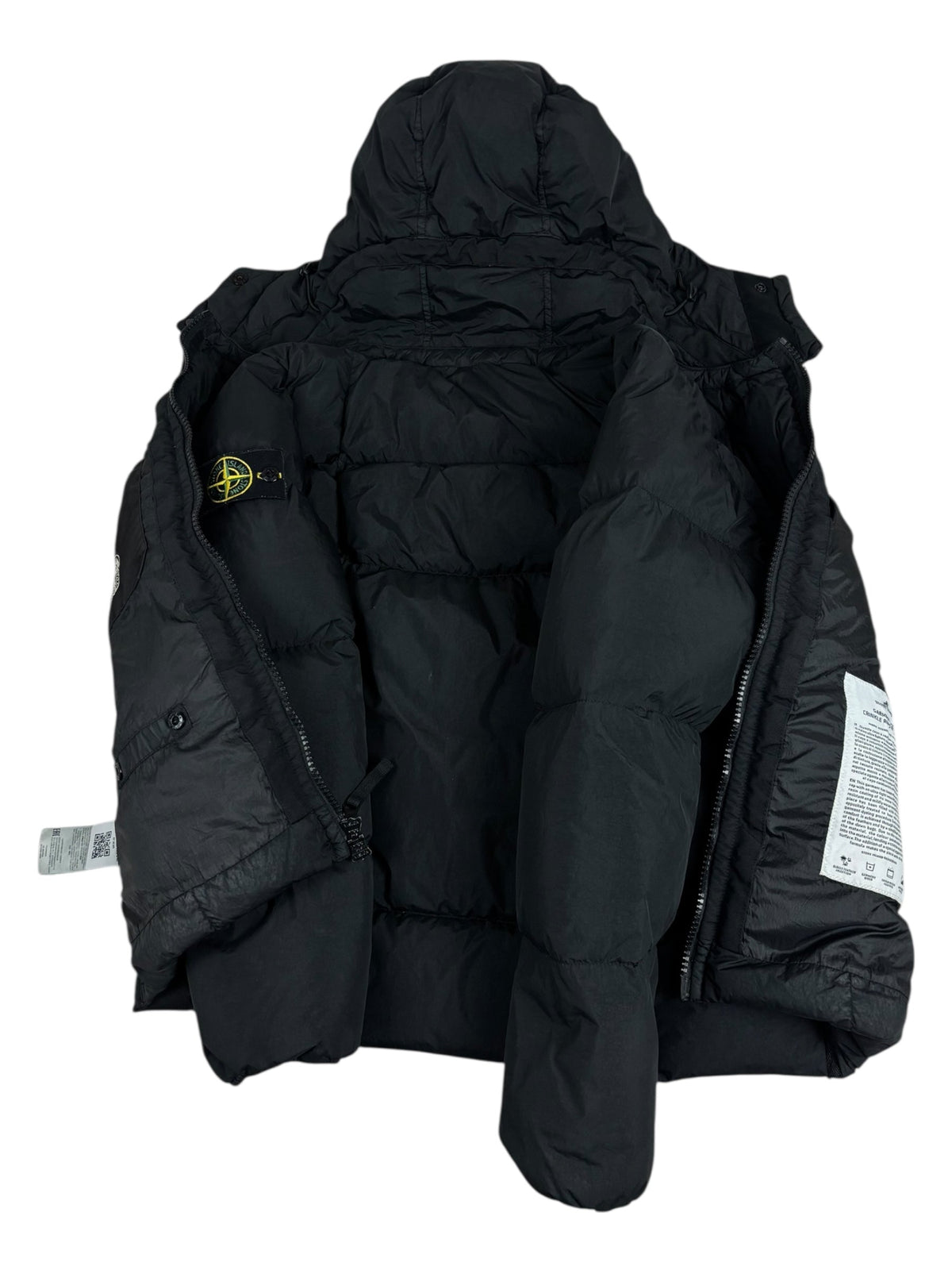 Doudoune Stone Island noir taille S - Vue côté