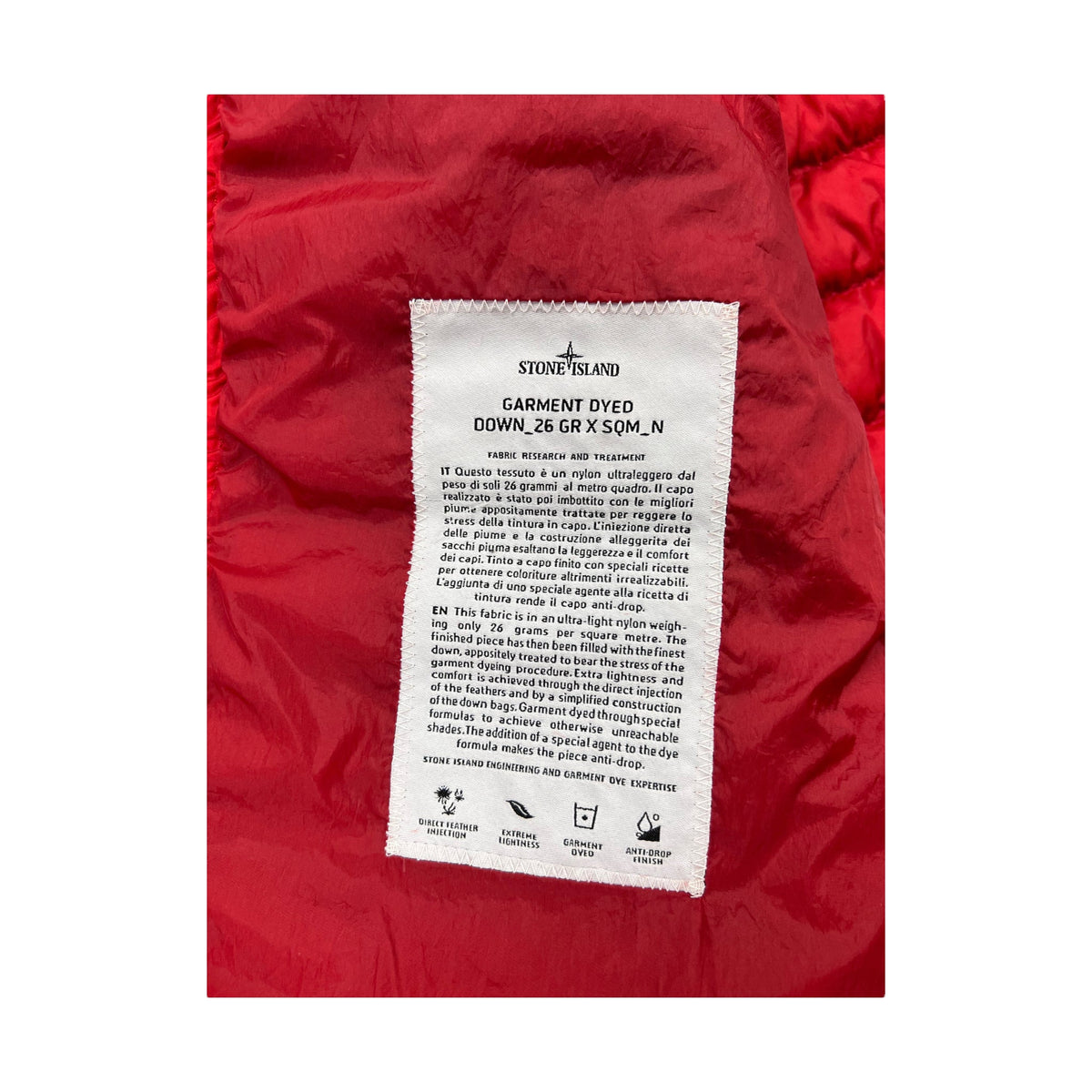 DOUDOUNE STONE ISLAND GARMENT DYED - NB08