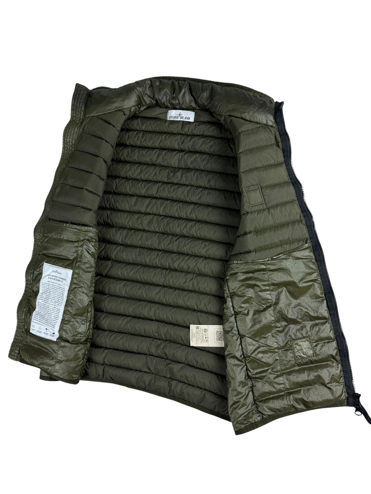 Gilet Stone Island kaki taille S - Vue de dos