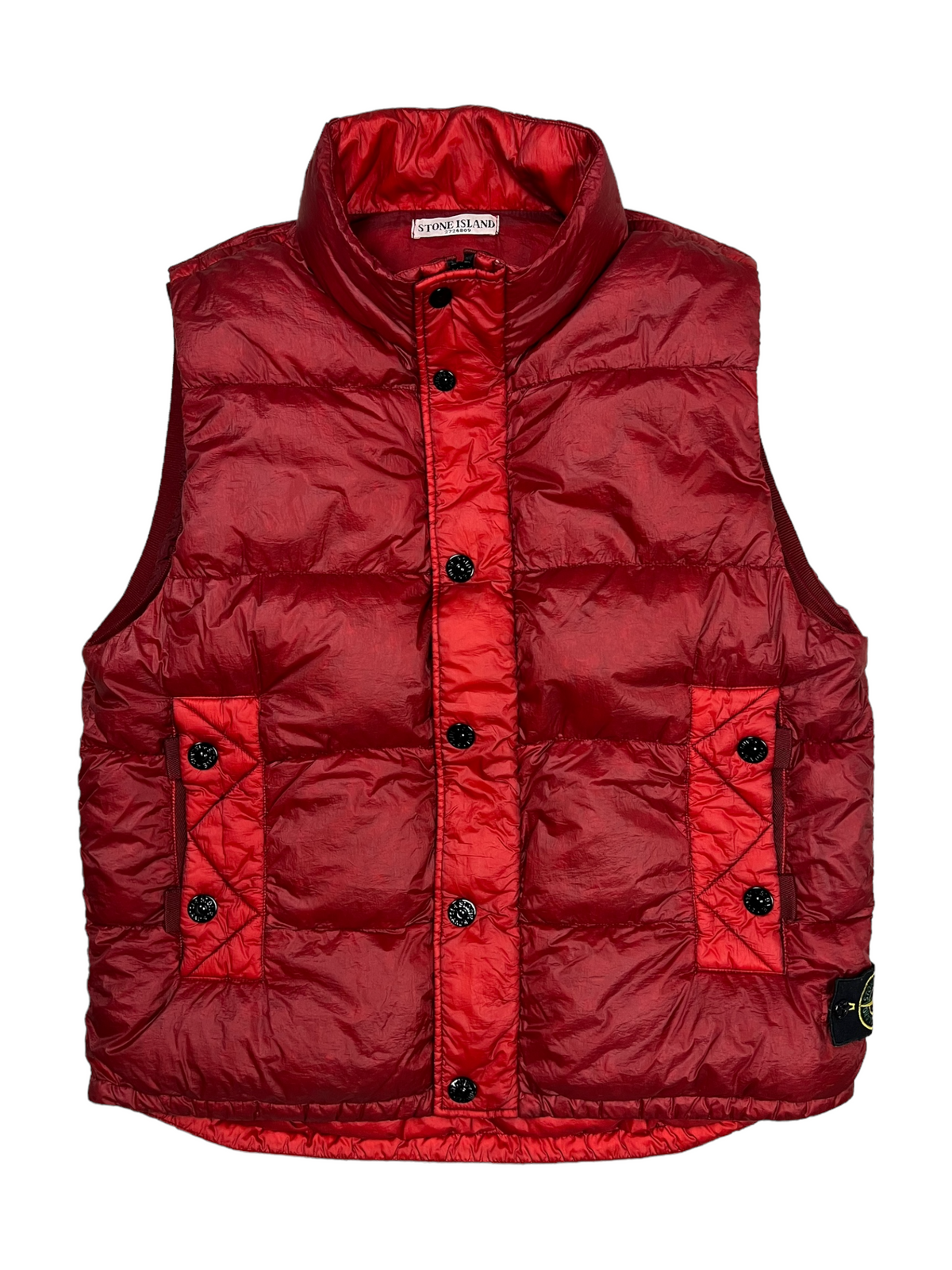 Gilet Stone Island rouge taille XL - Vue de face