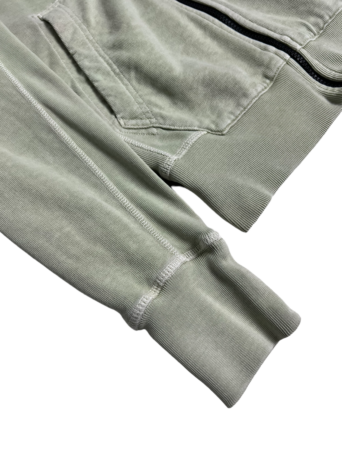 Gilet Stone Island vert taille S - Logo et étiquette