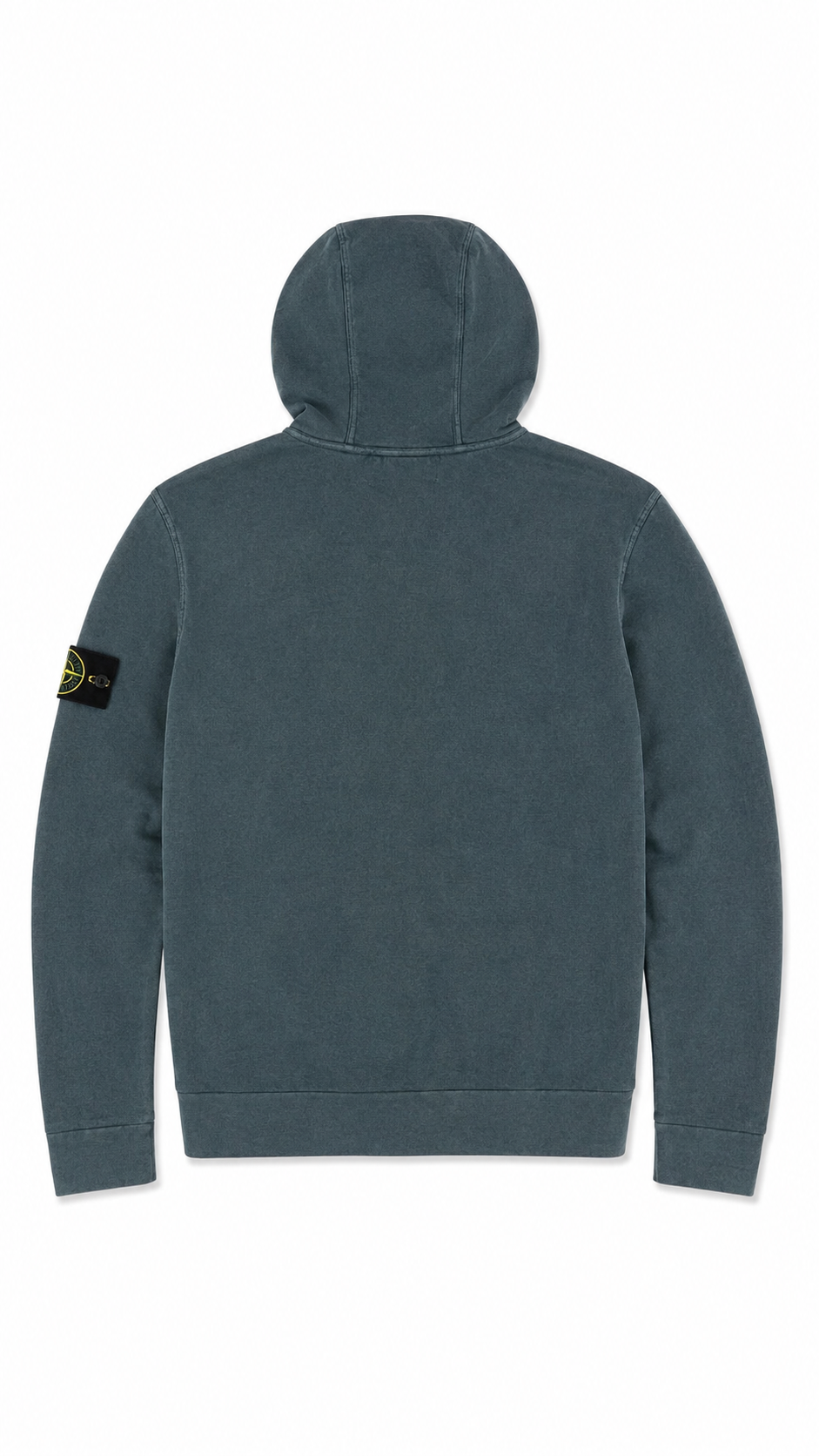Gilet Zippé à Capuche Stone Island gris, vue de dos — vue 2