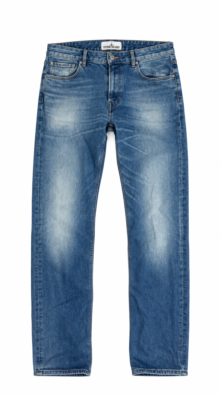 Stone Island jeans, blue, size W32, back view — view 2