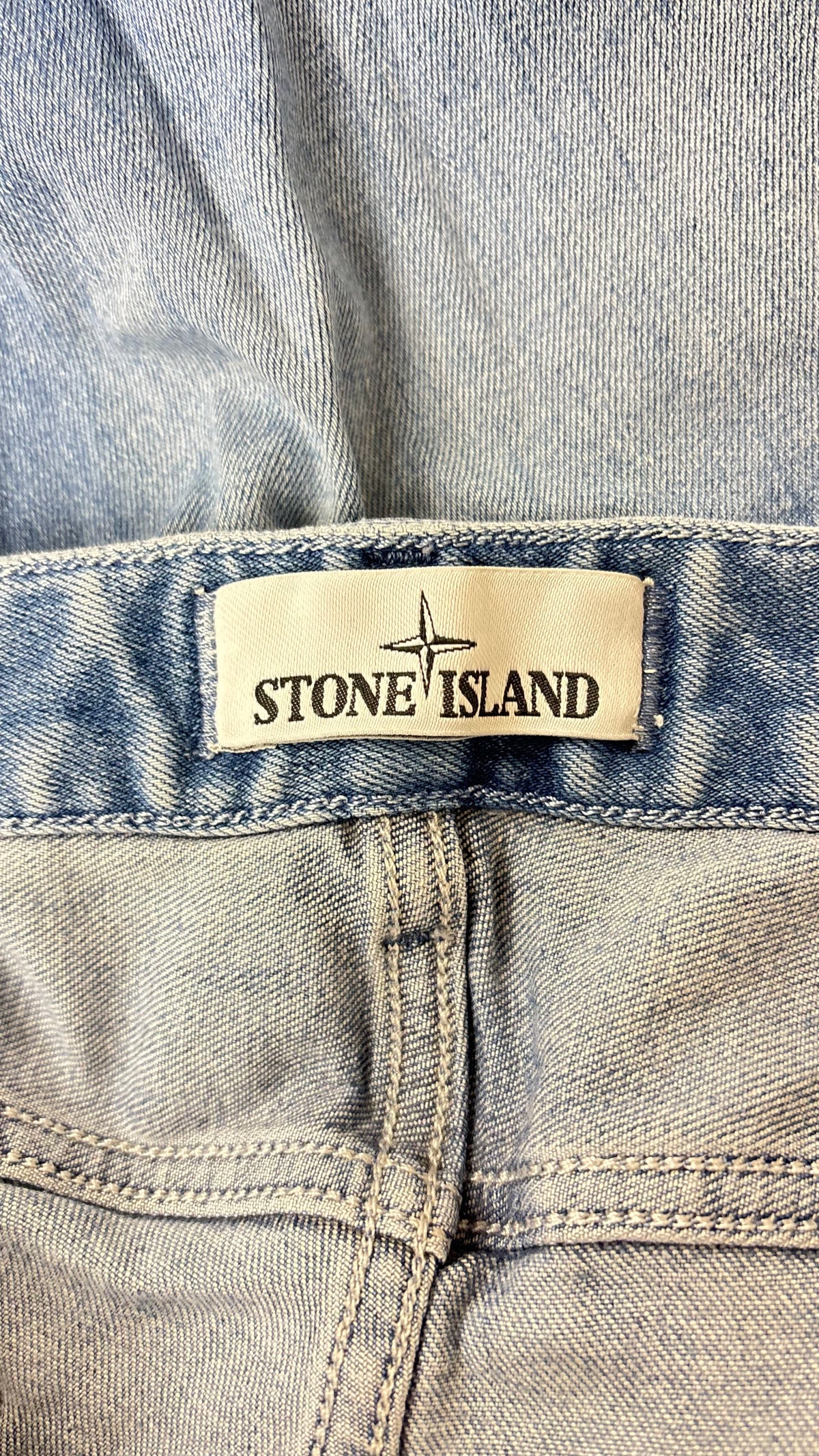 Stone Island jeans, blue, size W32, labels and finishing detail — view 3