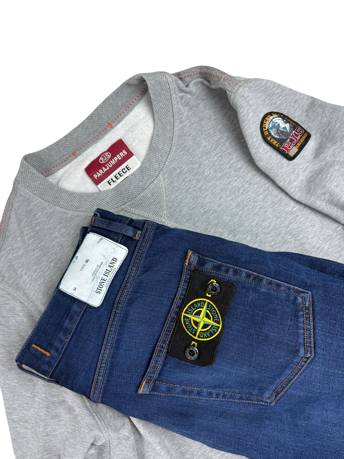 Jean Stone Island marine taille PANTALON W28 - Logo et étiquette