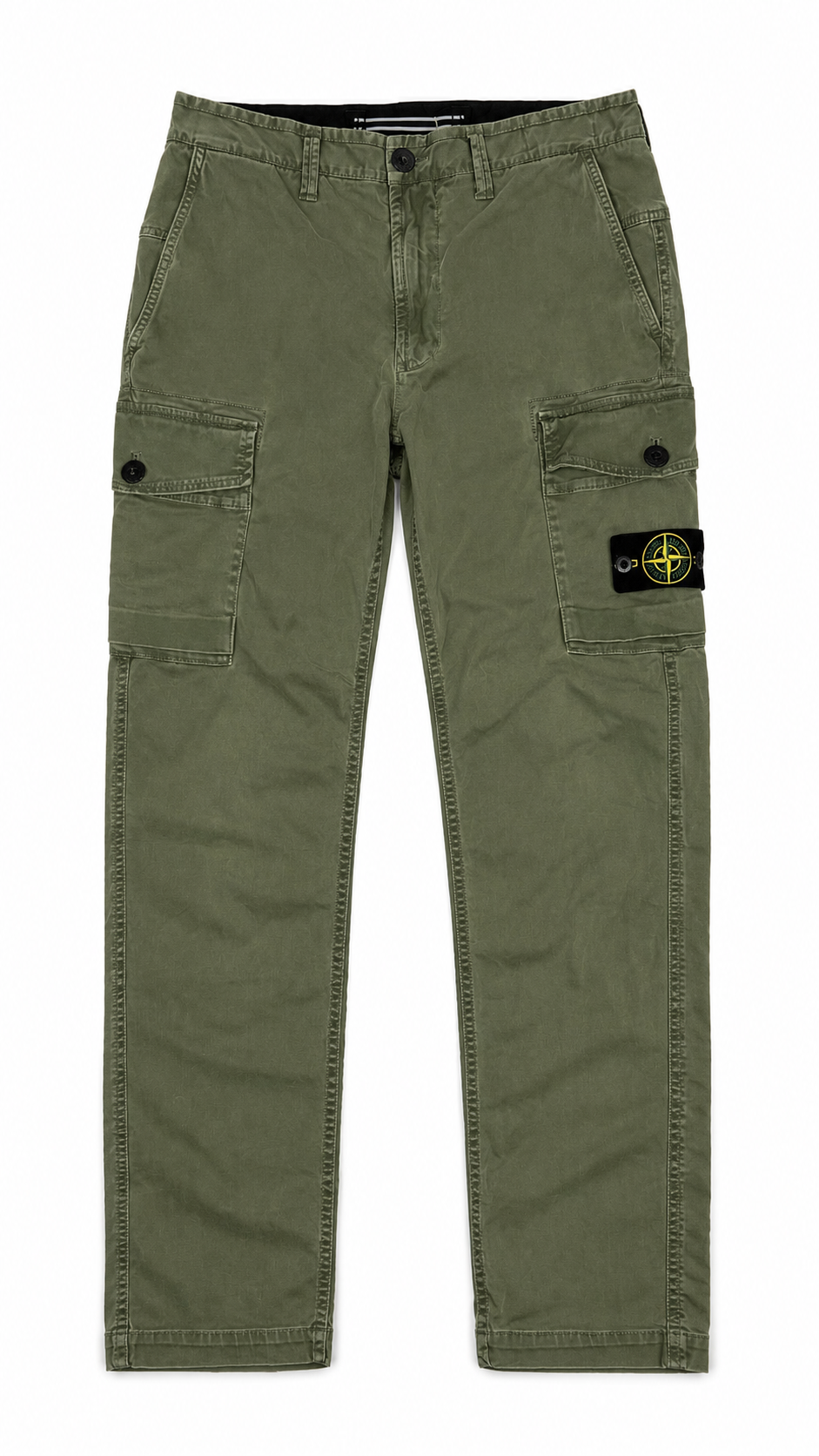 Pantalon Cargo Stone Island kaki taille W29, seconde main authentifiée NB08 — vue 1