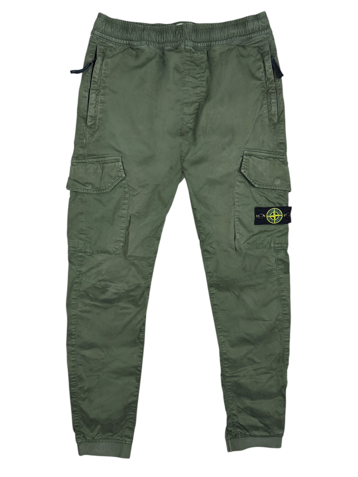 Pantalon Stone Island kaki taille 12 ans - Vue de face