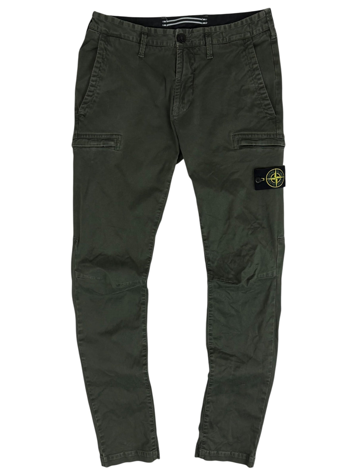 Pantalon Stone Island kaki taille PANTALON W29 - Vue de face