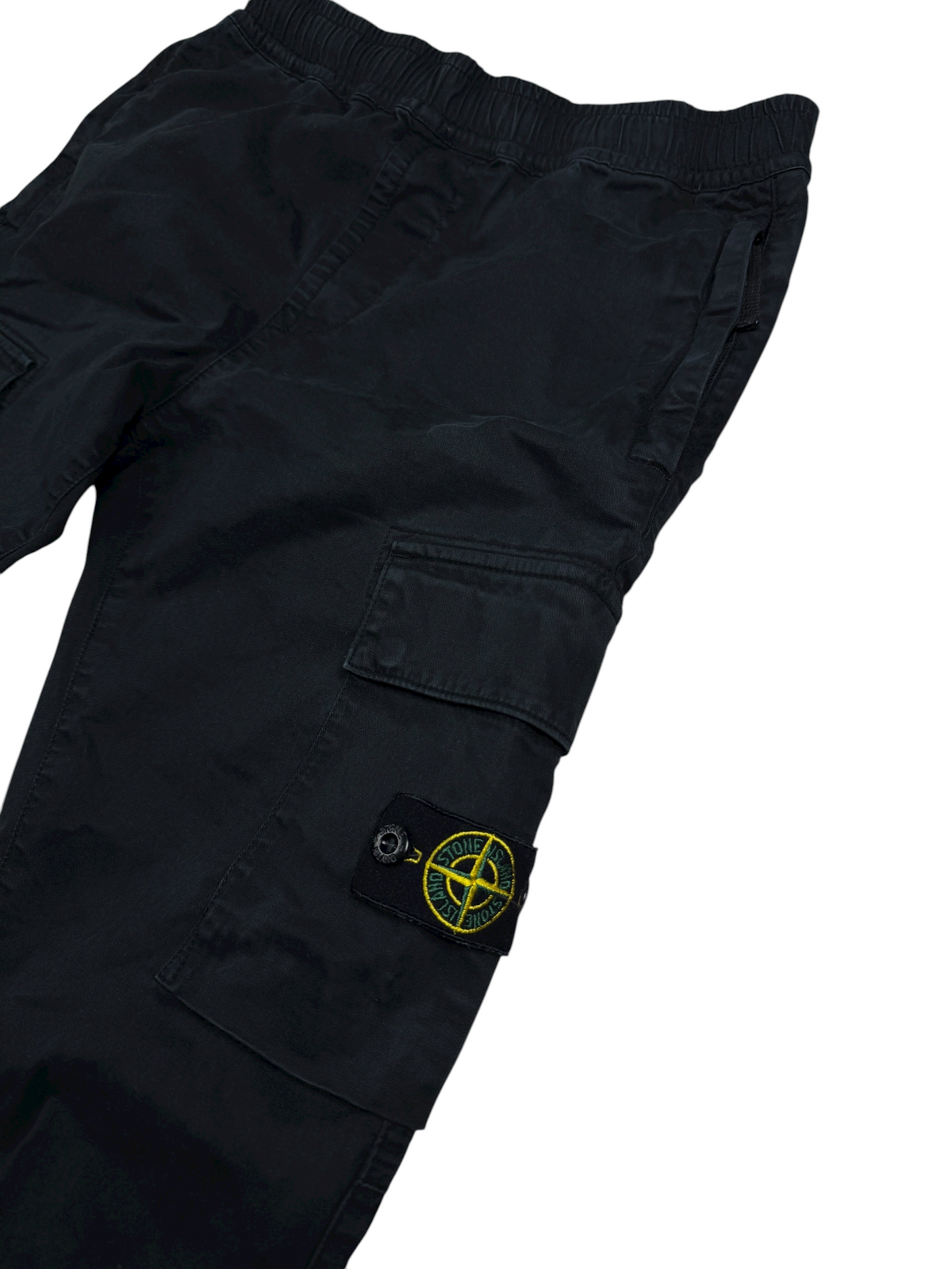 Pantalon Stone Island noir taille 12 ans - Vue de dos