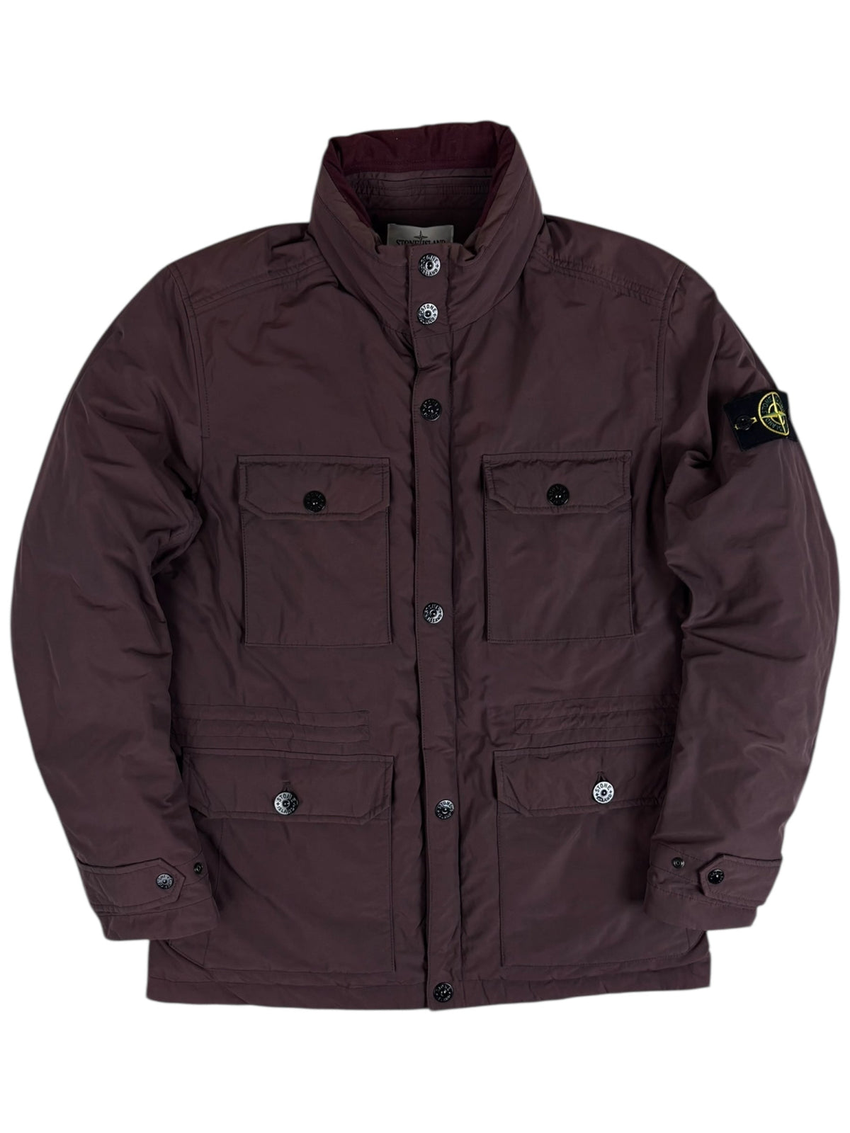 Parka Stone Island bordeaux taille L - Vue de face