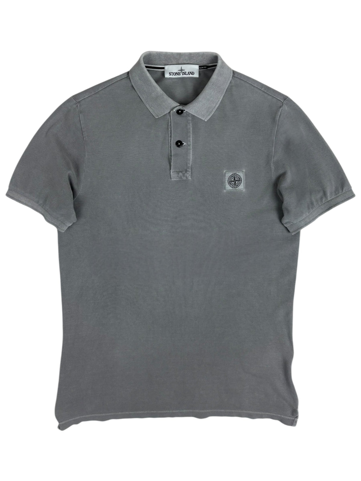 Polo Stone Island gris taille M - Vue de face