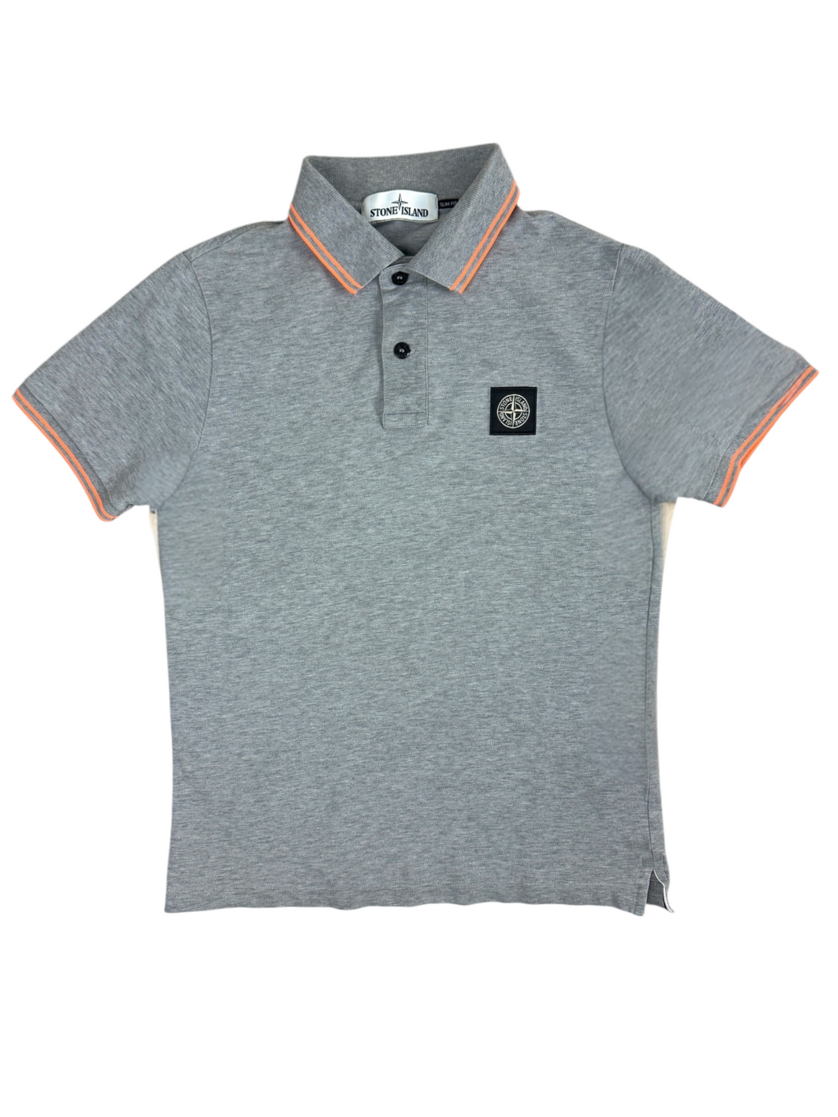 Polo Stone Island gris taille S - Vue de face