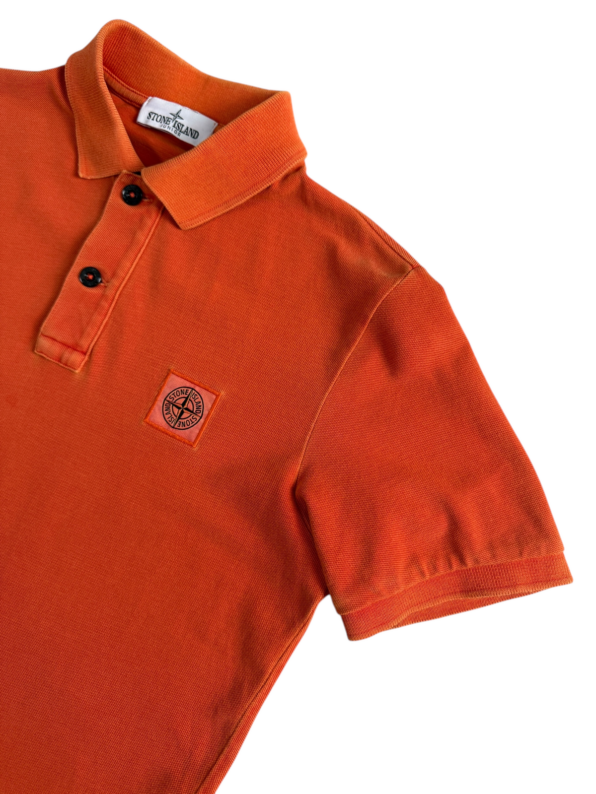 Polo Stone Island orange taille 12 ans - Vue de dos