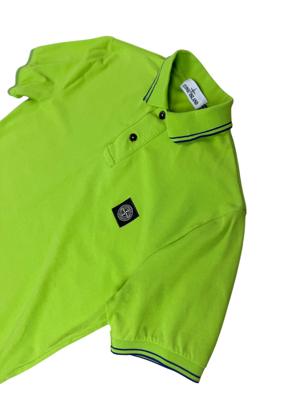 Polo Stone Island vert taille M - Vue de dos