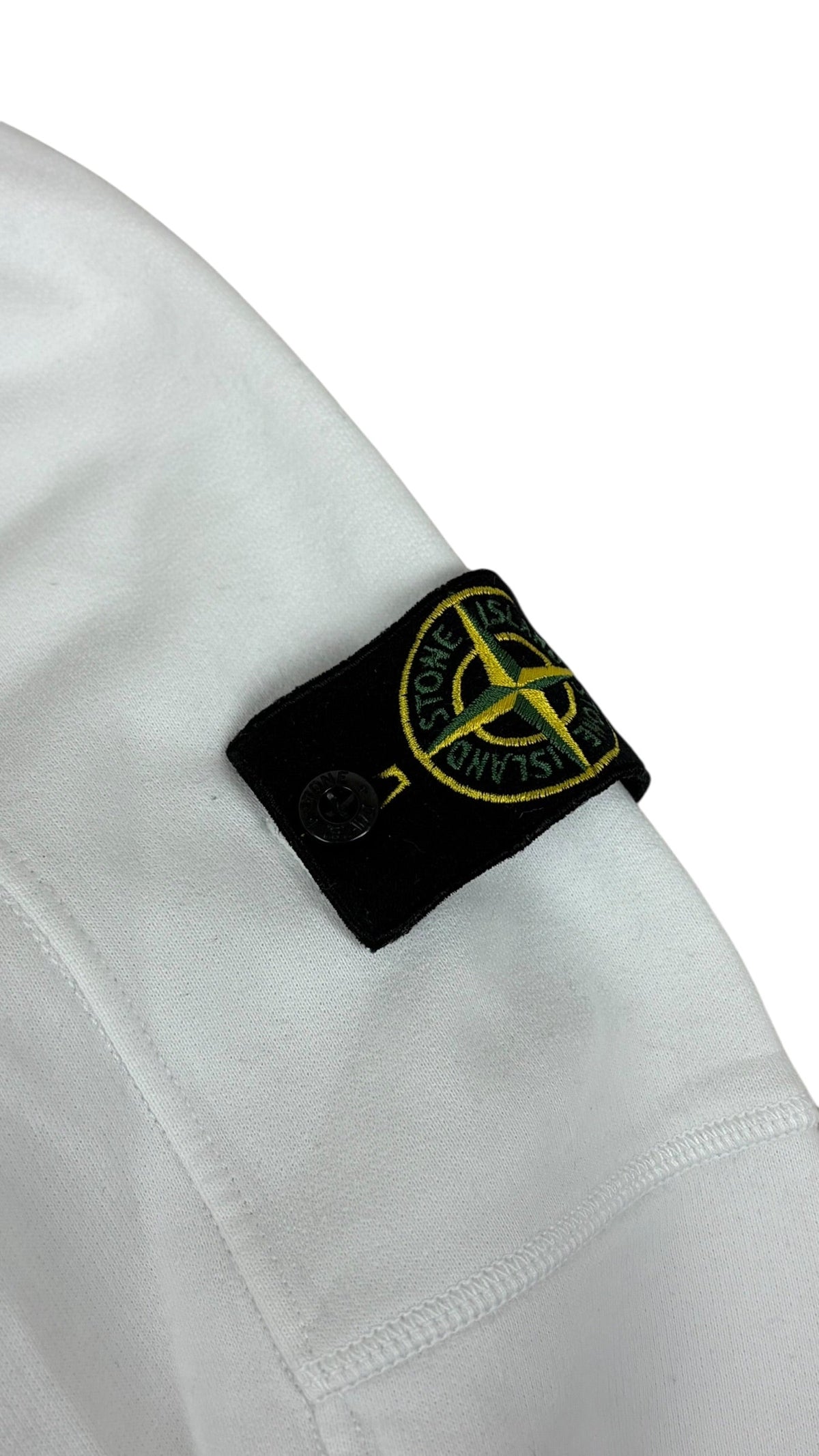Pull Stone Island blanc taille S - Vue de dos