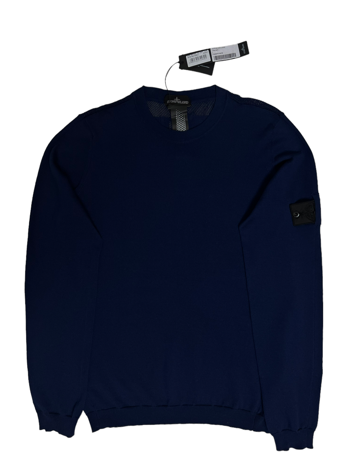 Pull Stone Island bleu marine taille L - Vue de face
