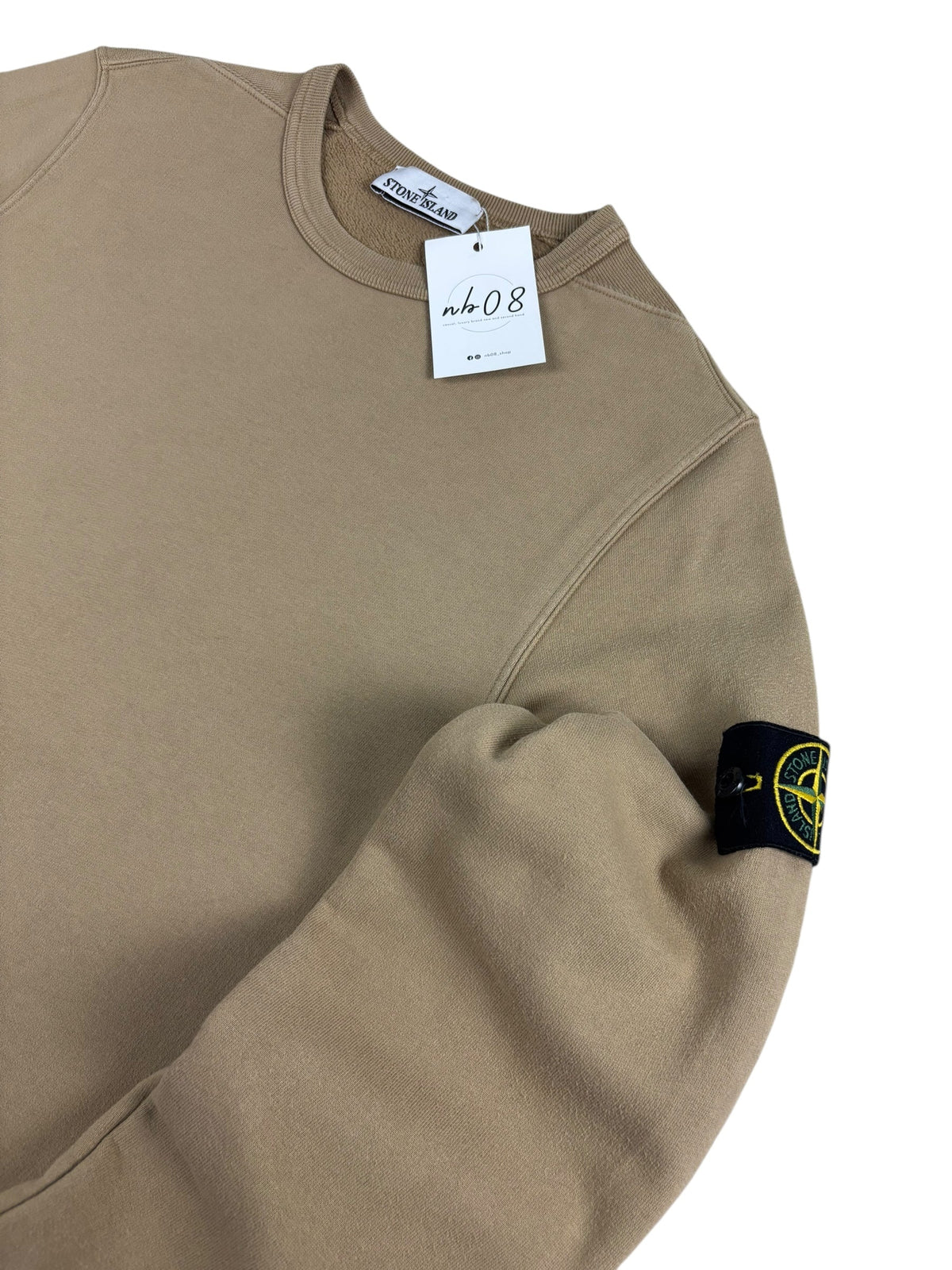 Pull Stone Island crème taille S - Vue de dos