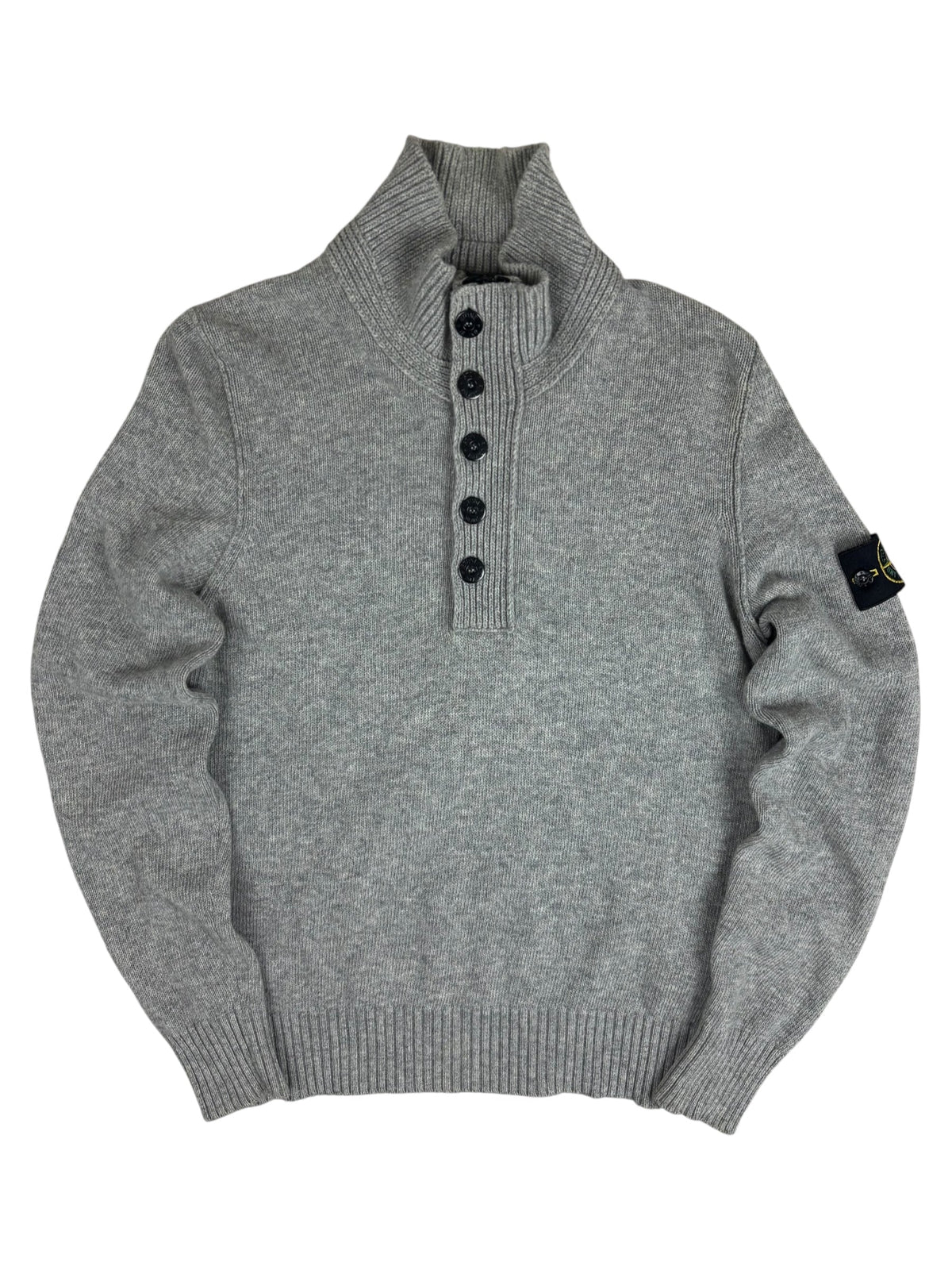 Pull Stone Island gris taille M - Vue de face