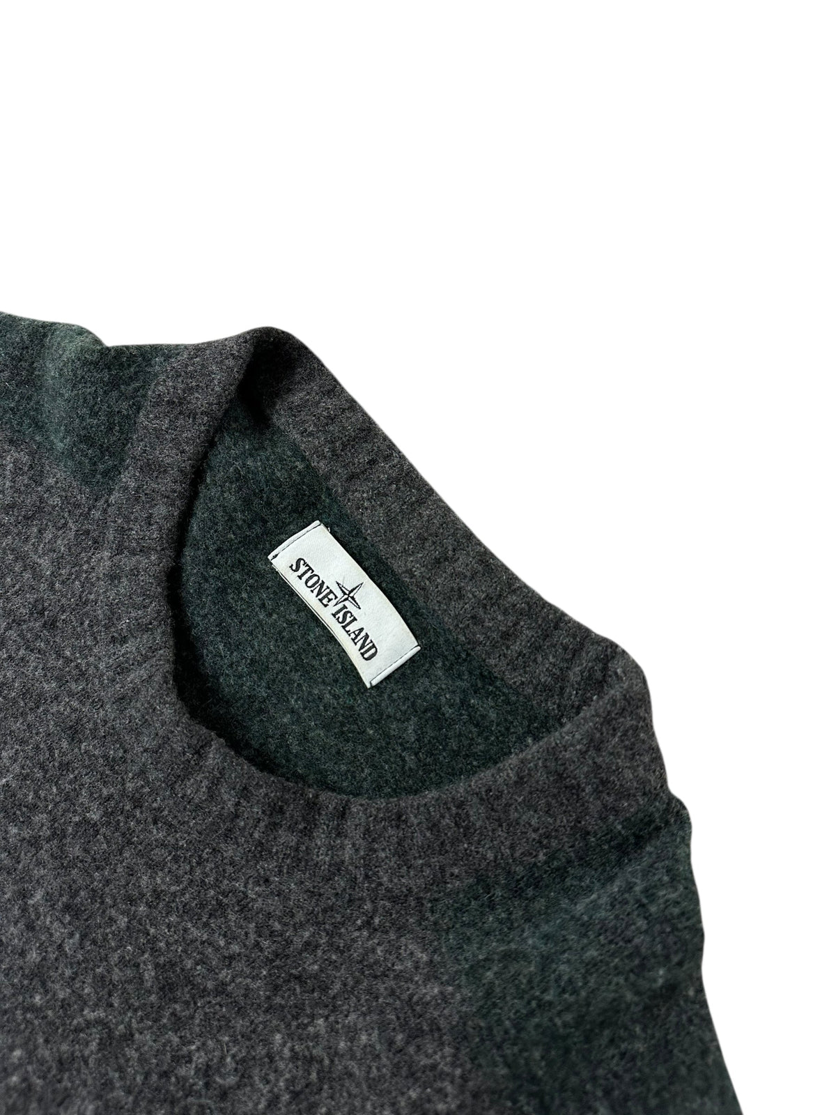 Pull Stone Island kaki / gris taille L - Vue de dos
