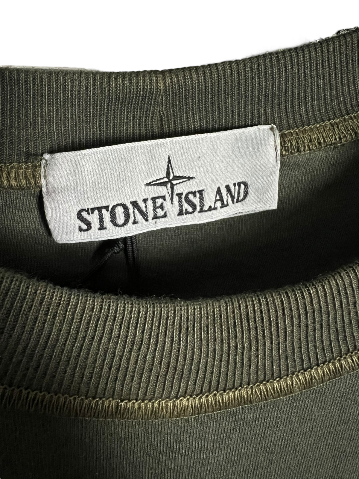 Pull Stone Island kaki taille M - Vue côté