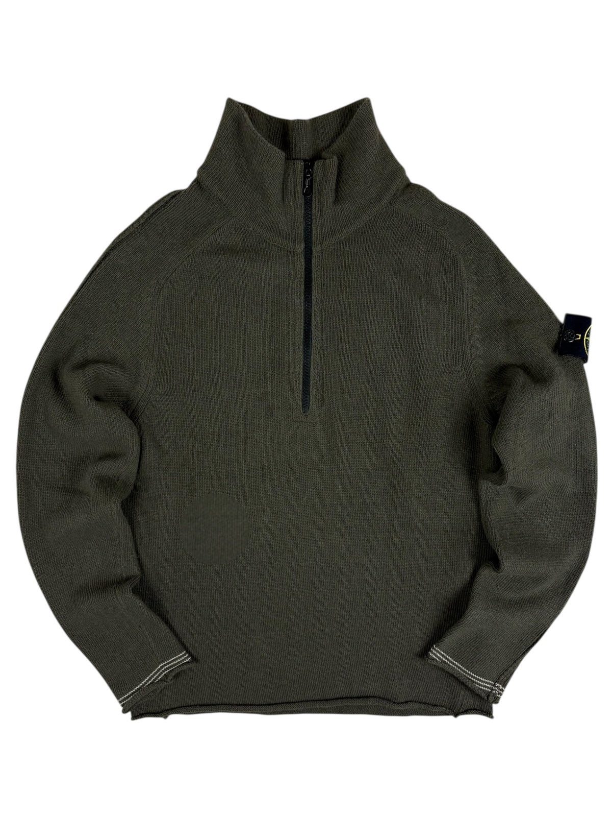 Pull Stone Island kaki taille M - Vue de face