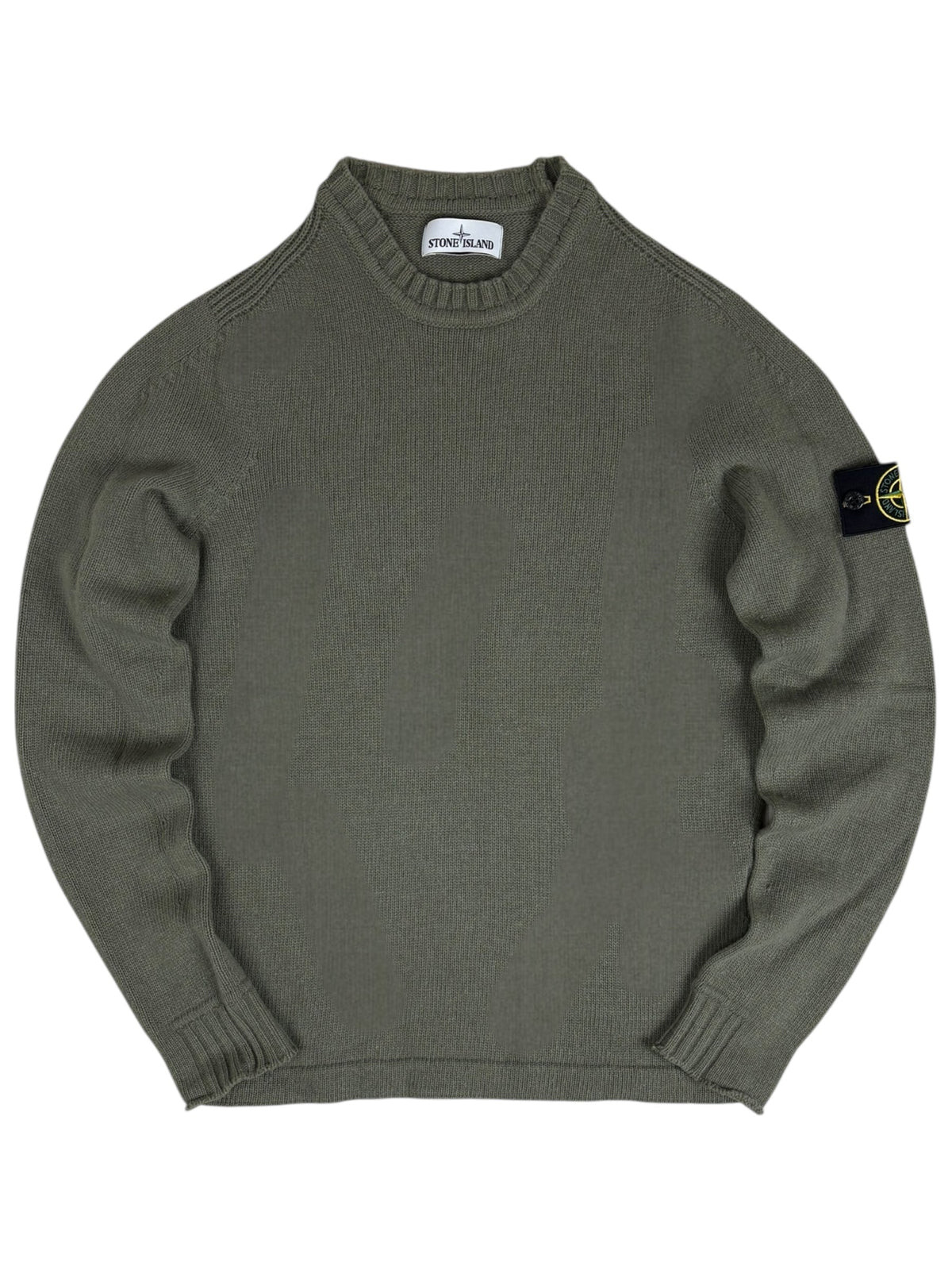 Pull Stone Island kaki taille S - Vue de face