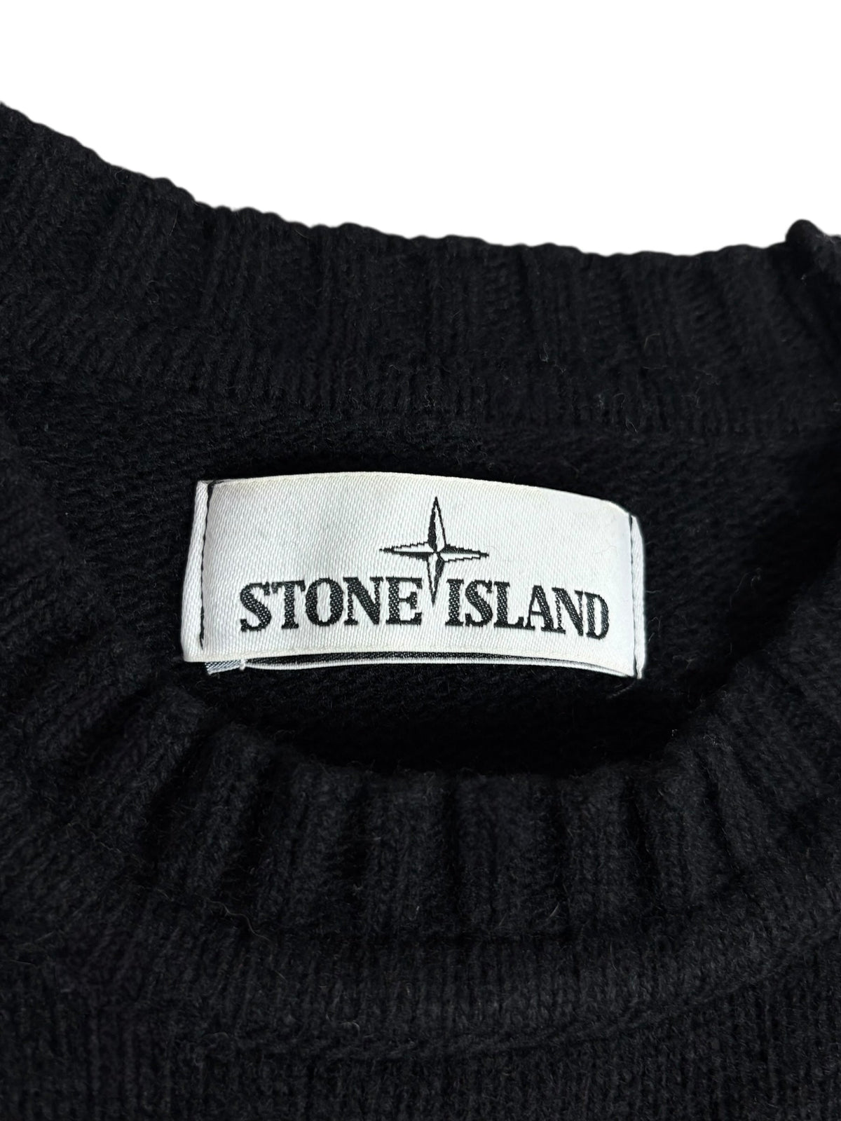 Pull Stone Island noir taille S - Détail