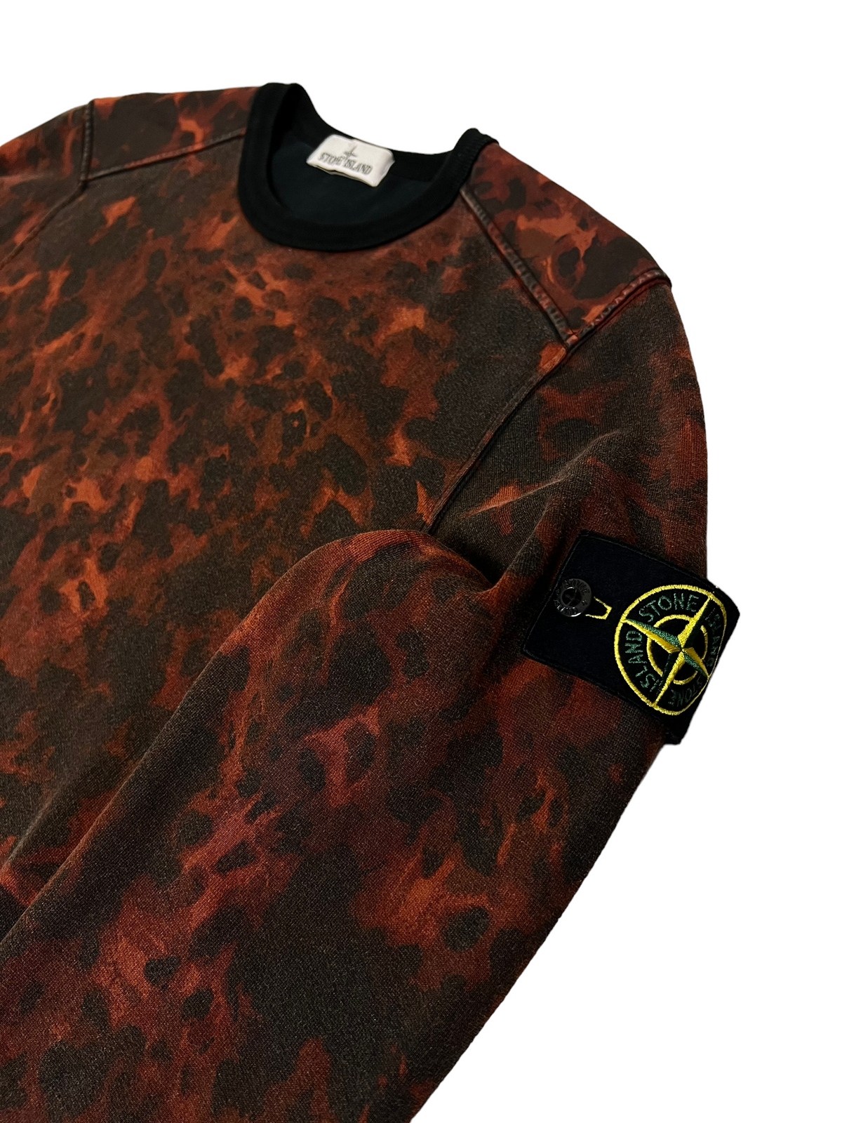 Pull Stone Island rouge taille M - Vue de dos
