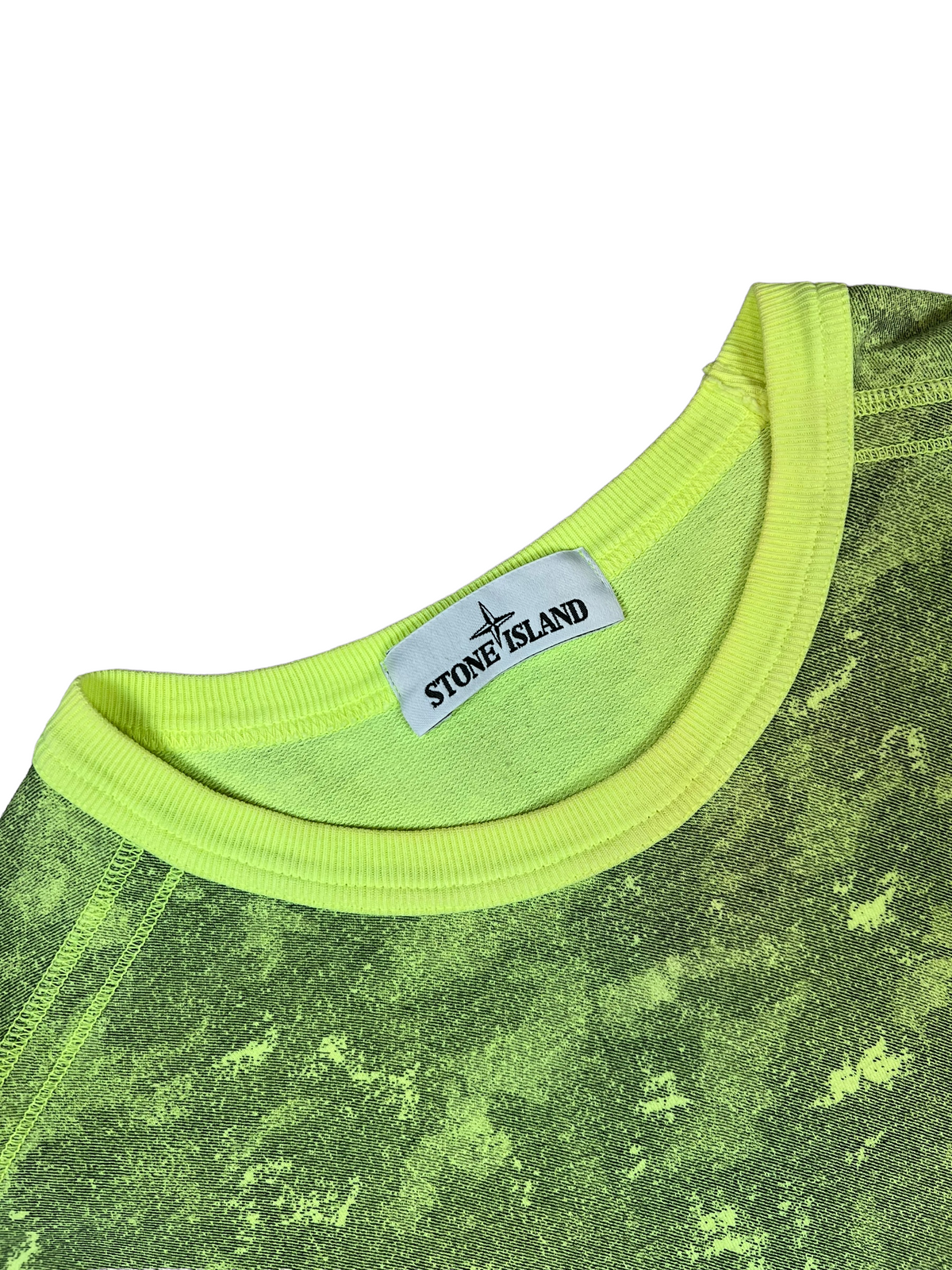 Pull Stone Island vert taille XL - Détail