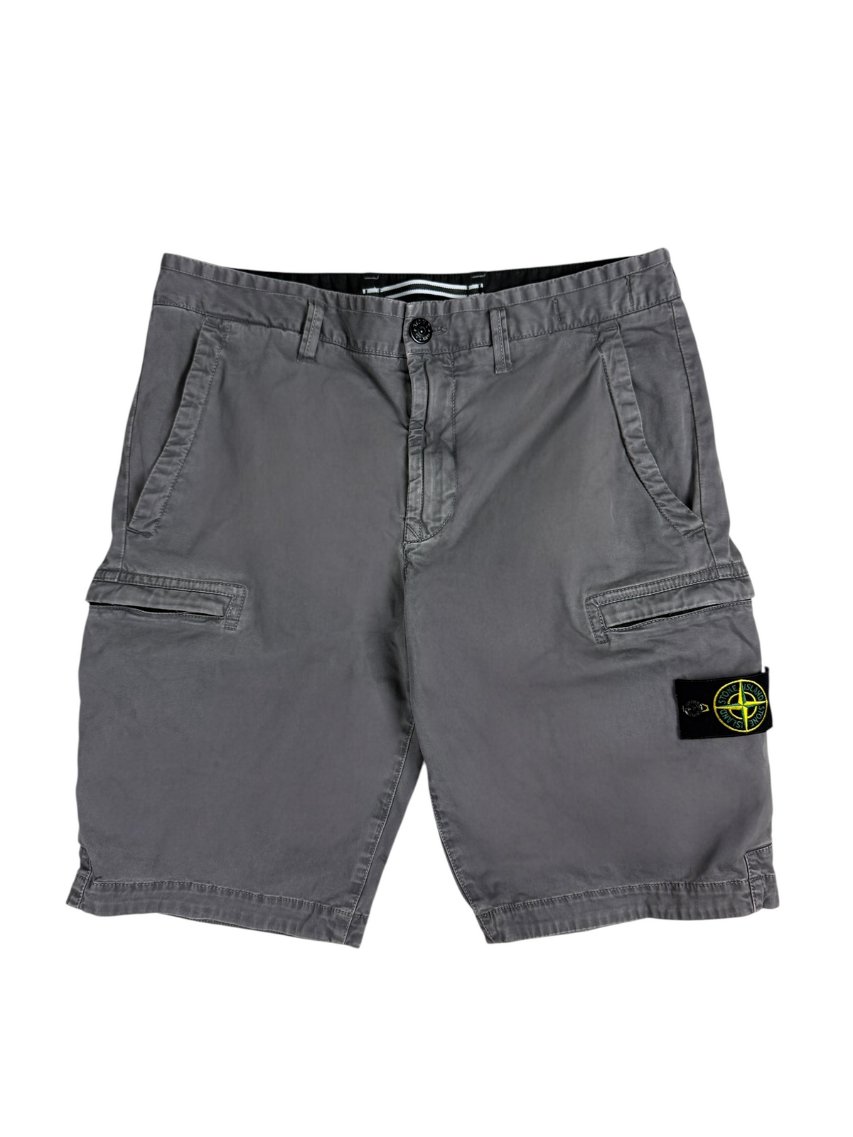 Short Stone Island gris taille W31 - Vue de face