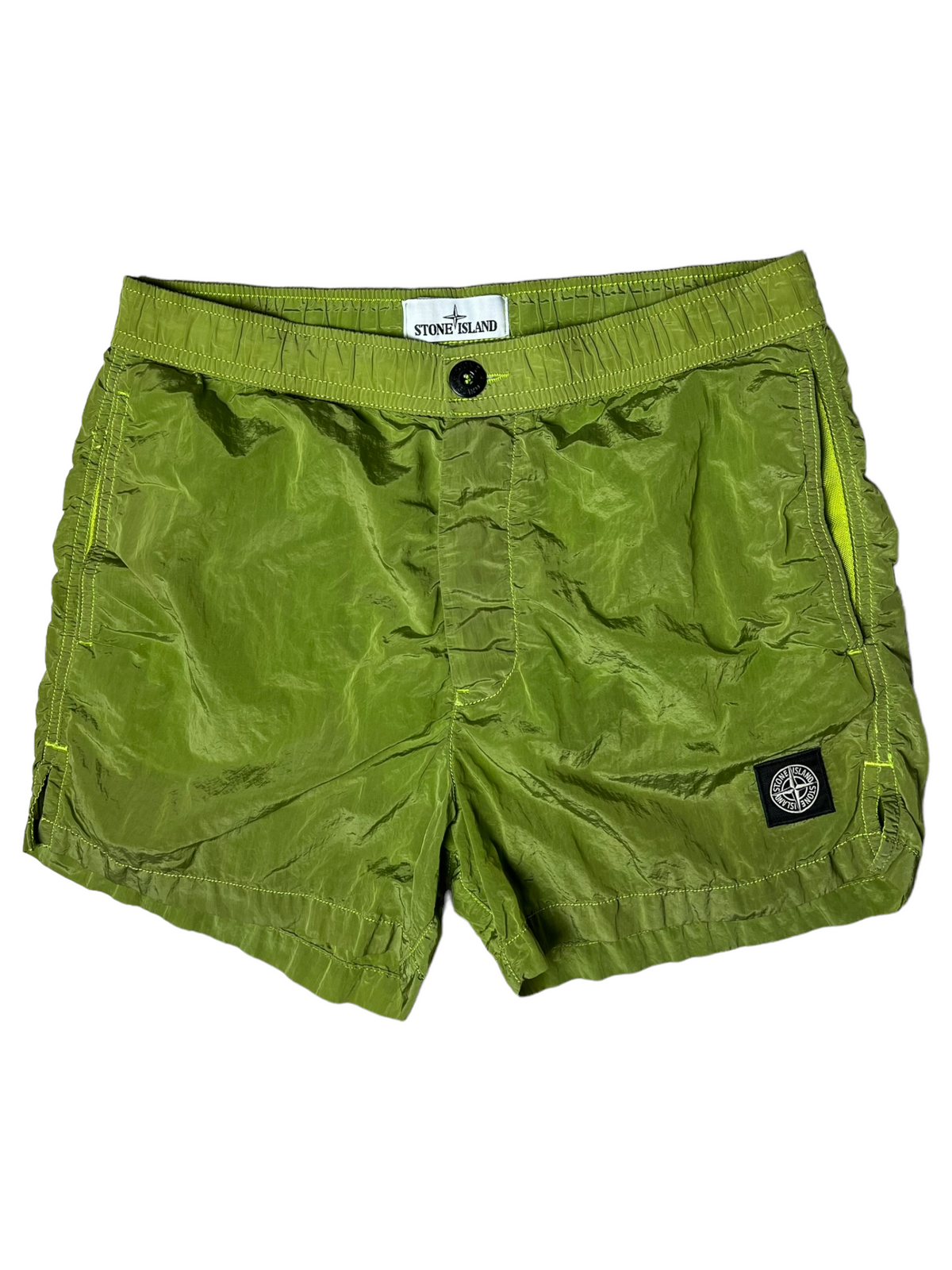 Short Stone Island vert taille S - Vue de face