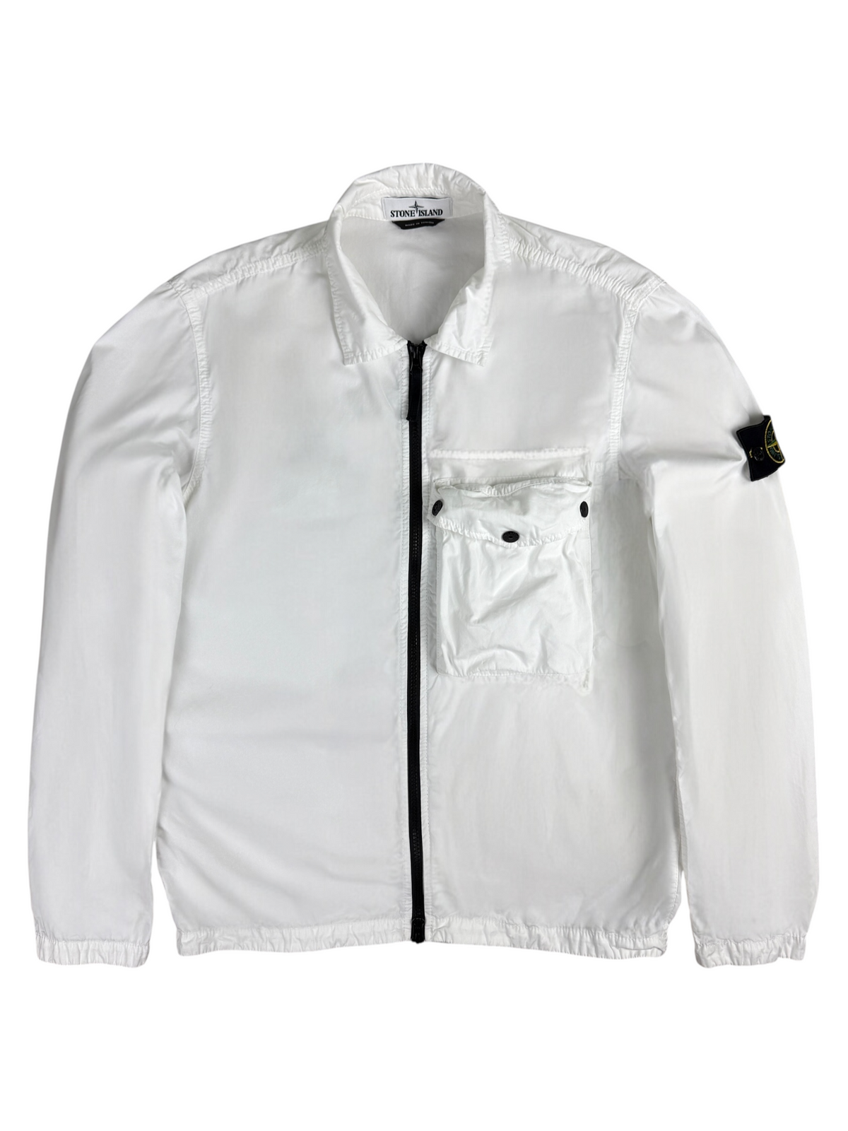 Surchemise Stone Island blanc taille M - Vue de face