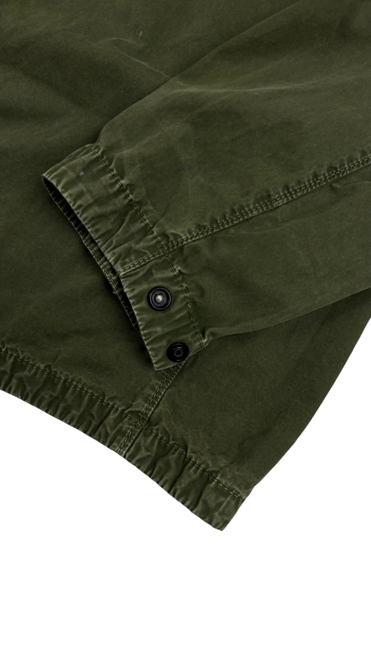 Surchemise Stone Island kaki taille L - Détail
