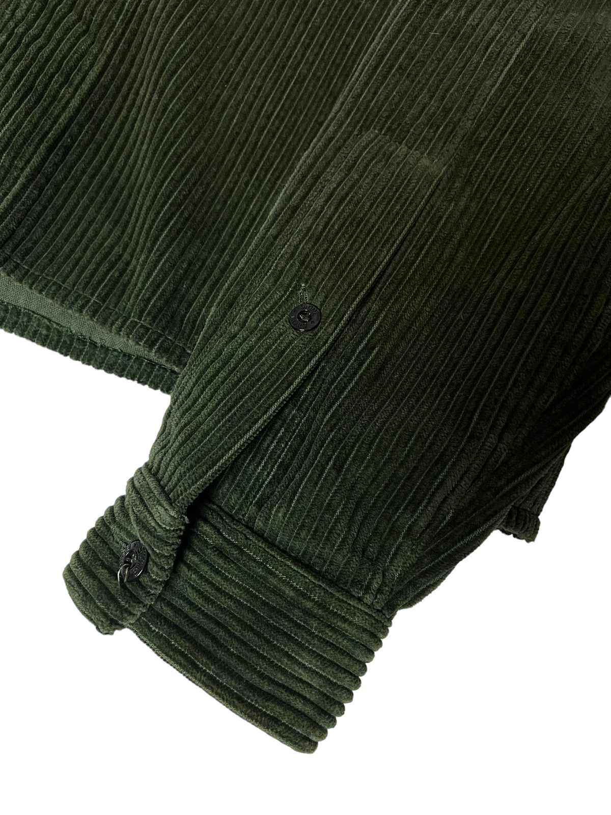 Surchemise Stone Island kaki taille L - Logo et étiquette
