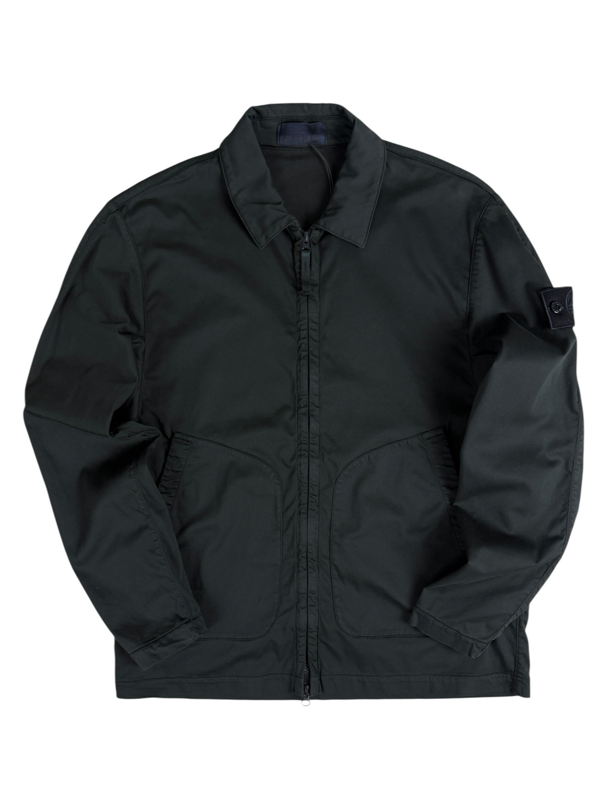 Surchemise Stone Island noir taille L - Vue de face