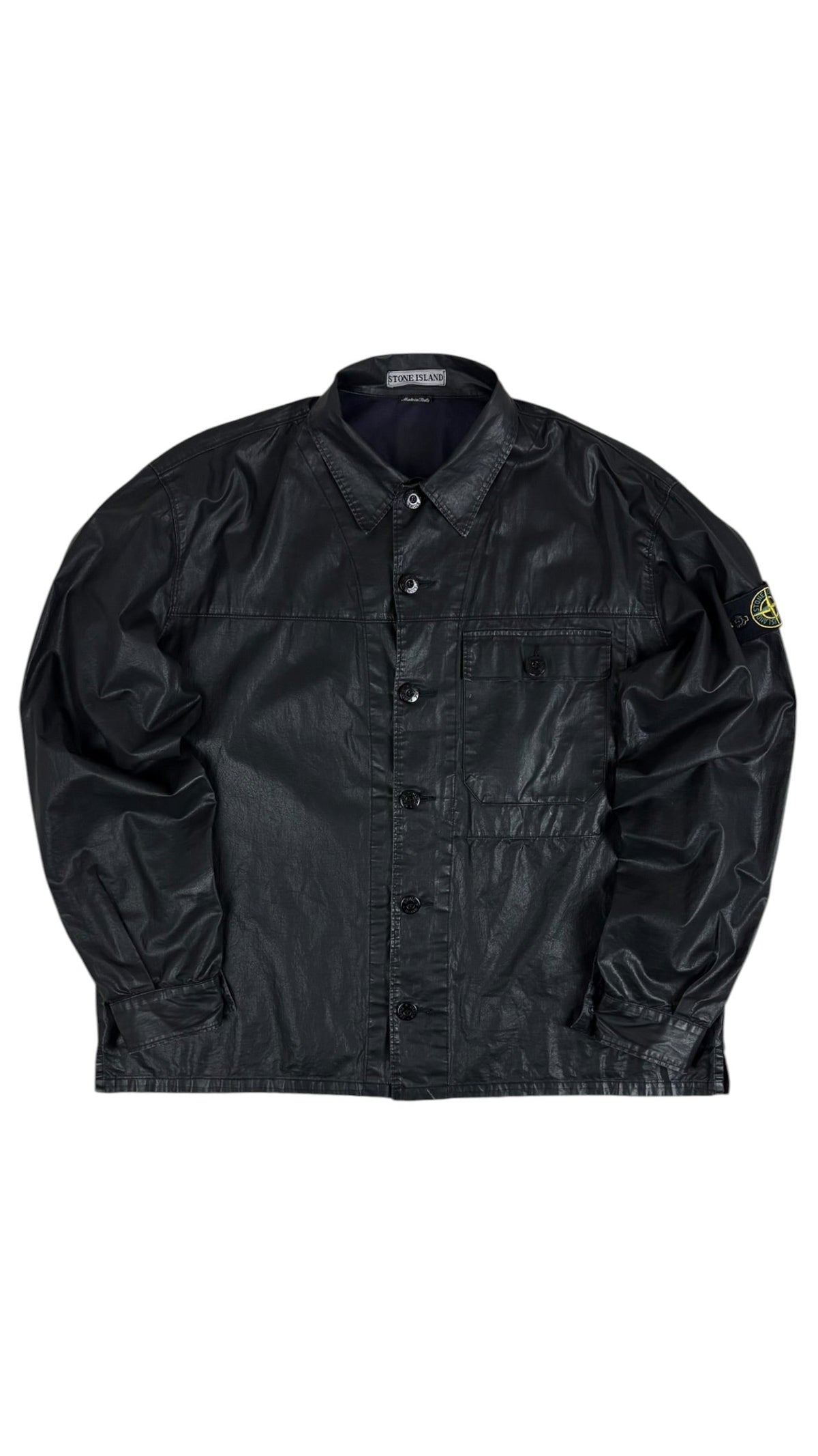 Surchemise Stone Island noir taille XL - Vue de face